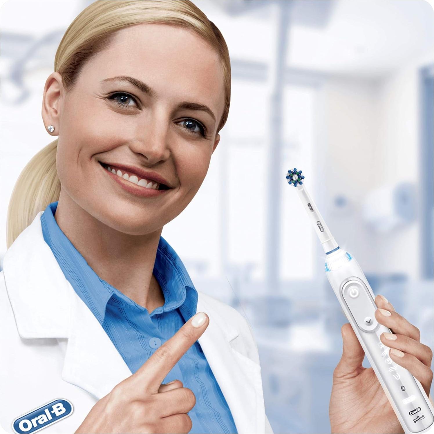 Cabezas de cepillo Oral B Cross Action - 4 unidades con cerdas antibacterianas