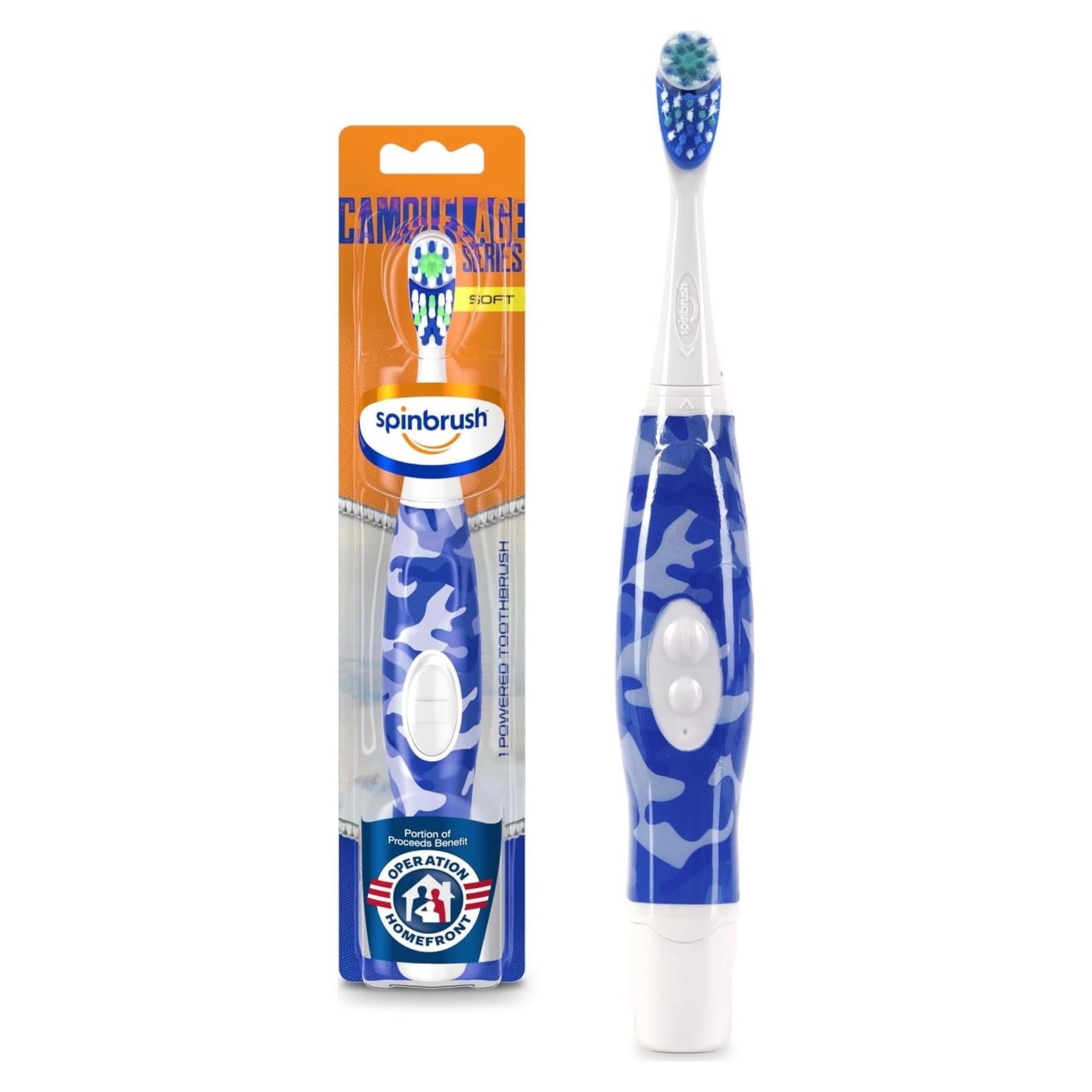 Cepillo de Dientes Eléctrico Spinbrush Camuflaje para Niños