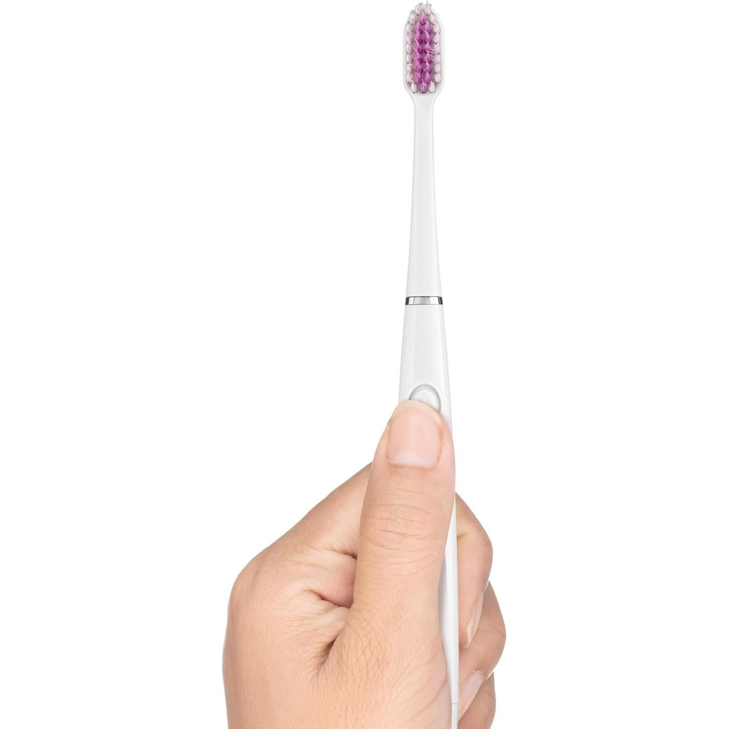 Cepillo de dientes GUM Sonic con 2 cabezales recambio, blanco