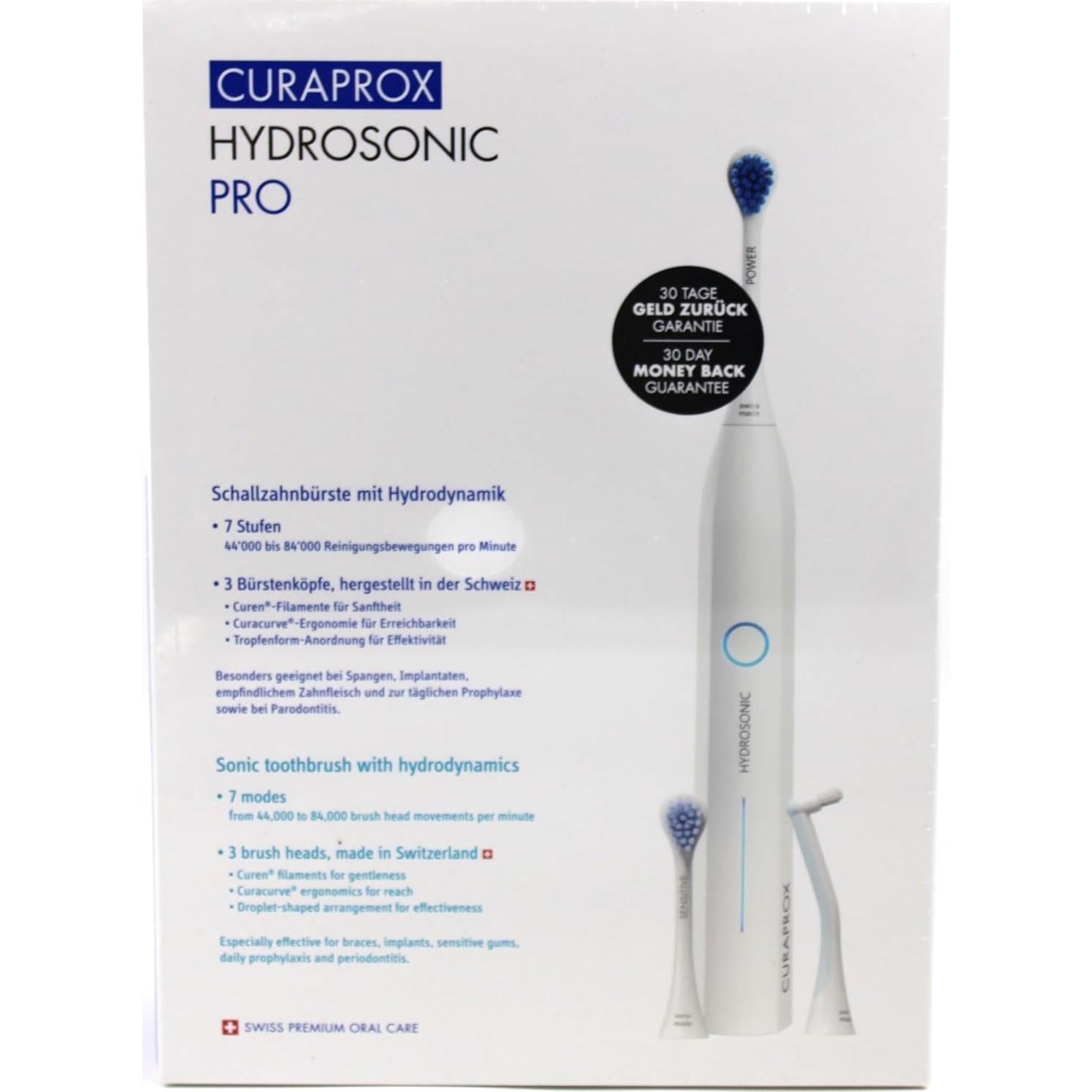 Cepillo de dientes ultrasónico Curaprox Hydrosonic Pro - 3 cabezales
