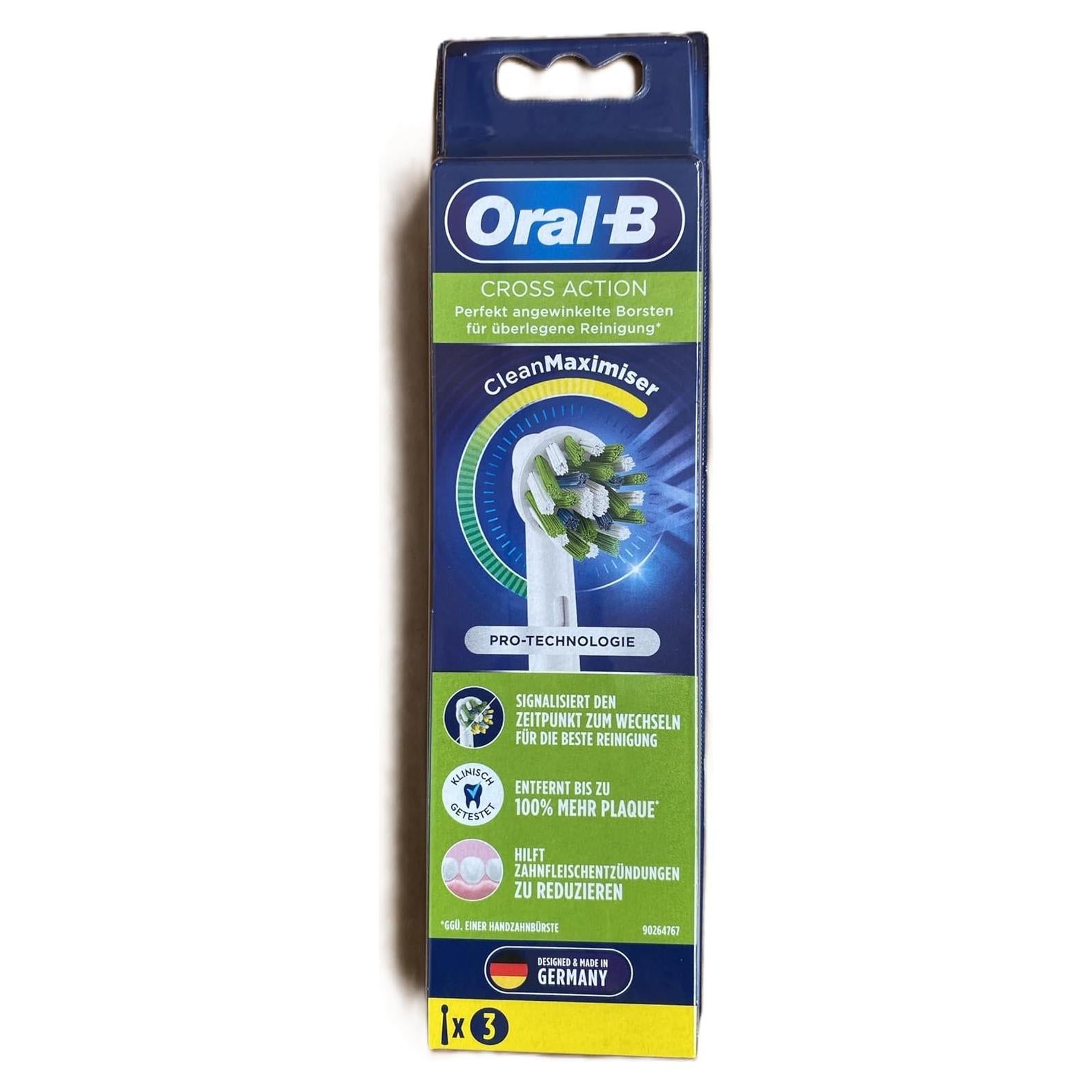 Cabezas de cepillo de repuesto Oral-B CrossAction, 3 unidades