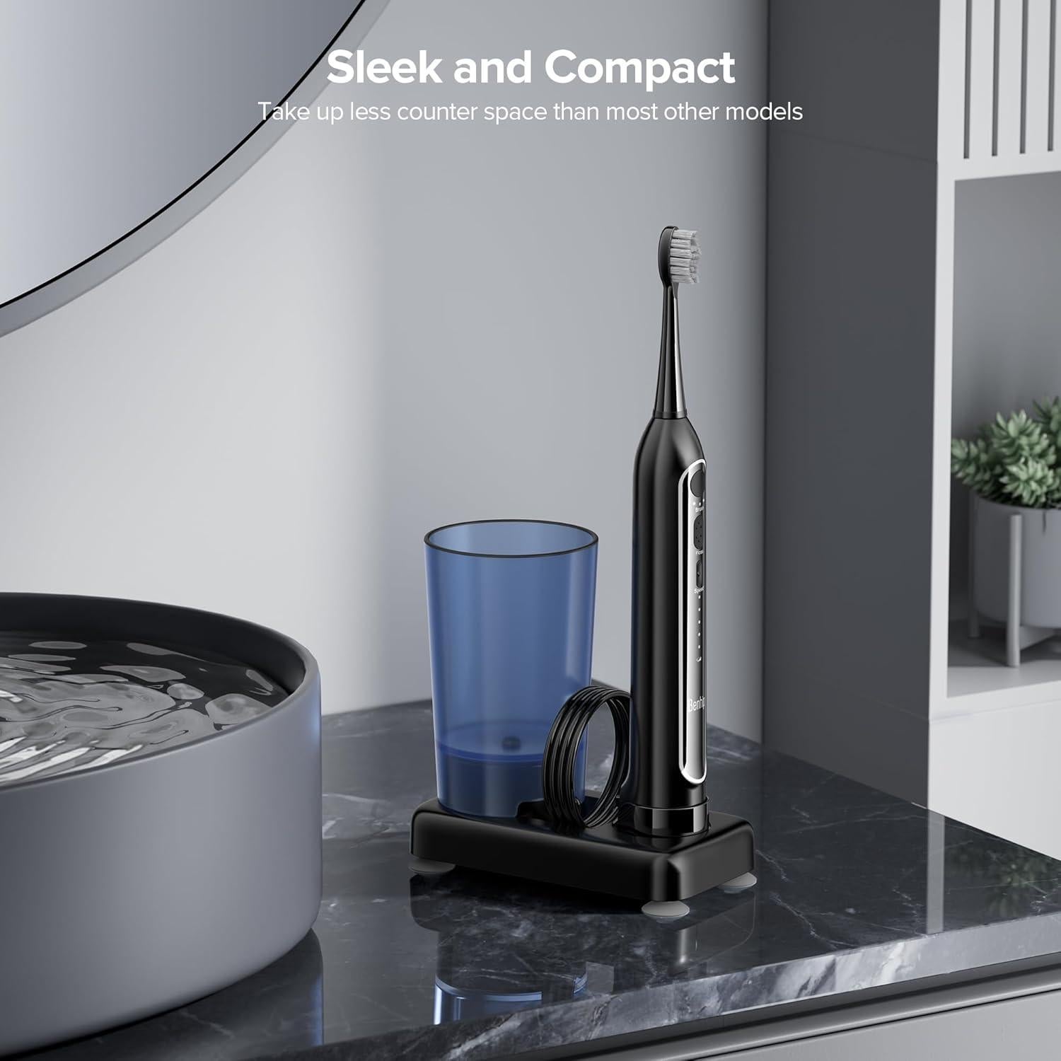 Hilo Dental Eléctrico y Cepillo Sonic Benhip - 3 Modos, IPX7