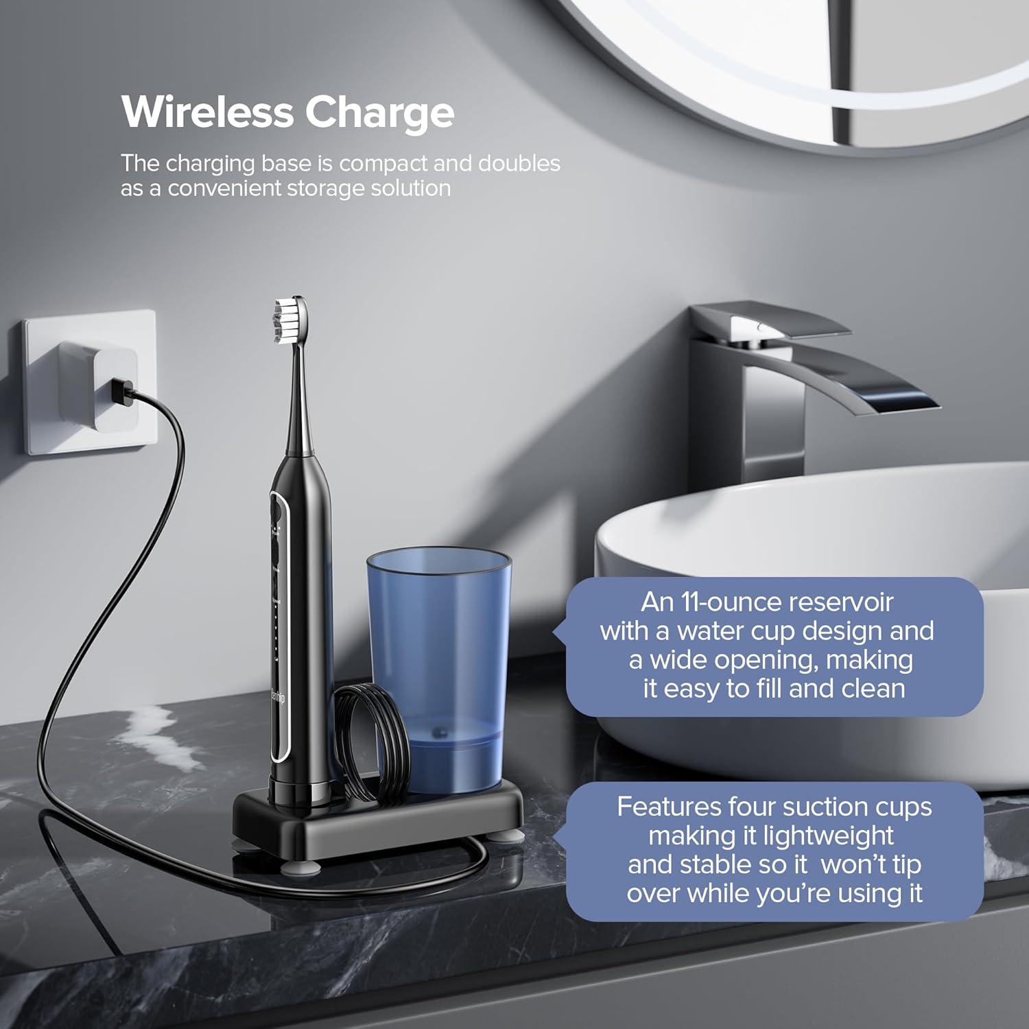 Hilo Dental Eléctrico y Cepillo Sonic Benhip - 3 Modos, IPX7