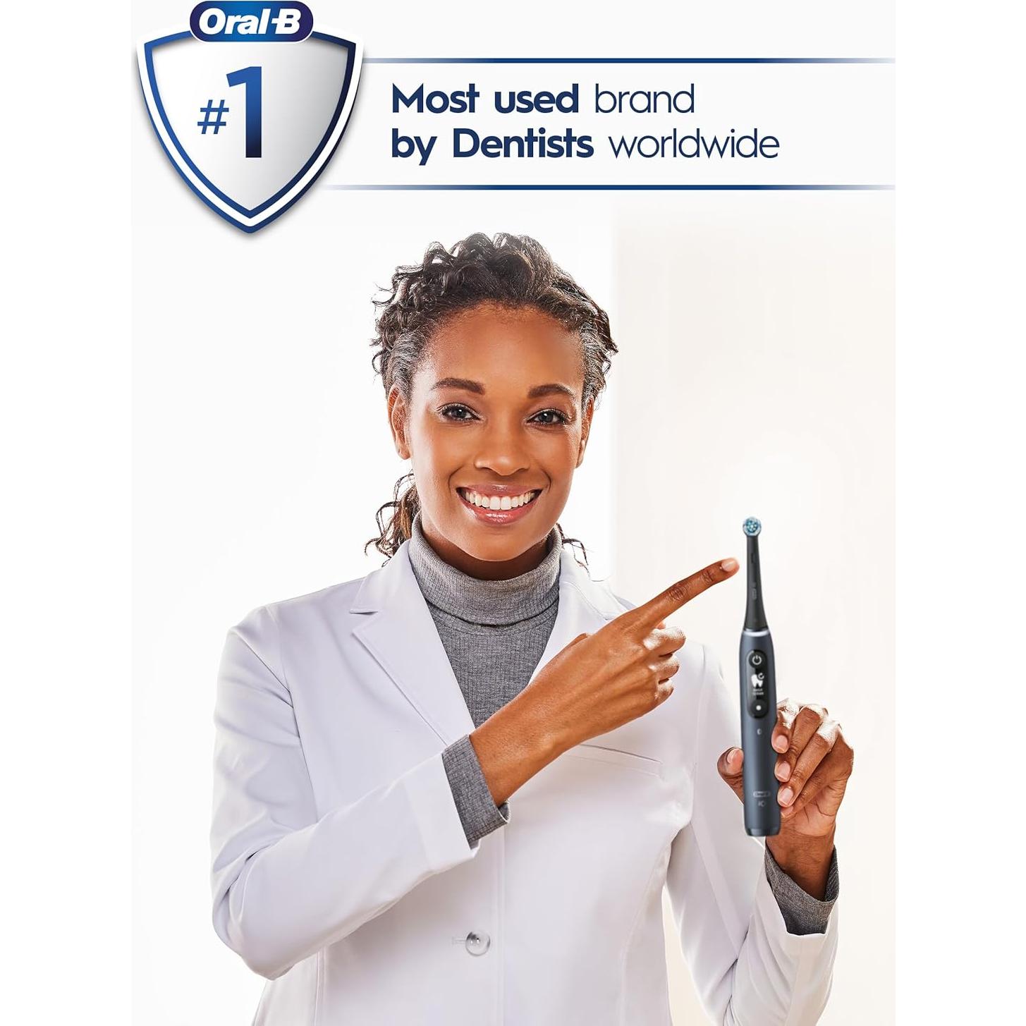 Cepillo de dientes eléctrico Oral-B iO Series 7 con 2 cabezales, Blanco