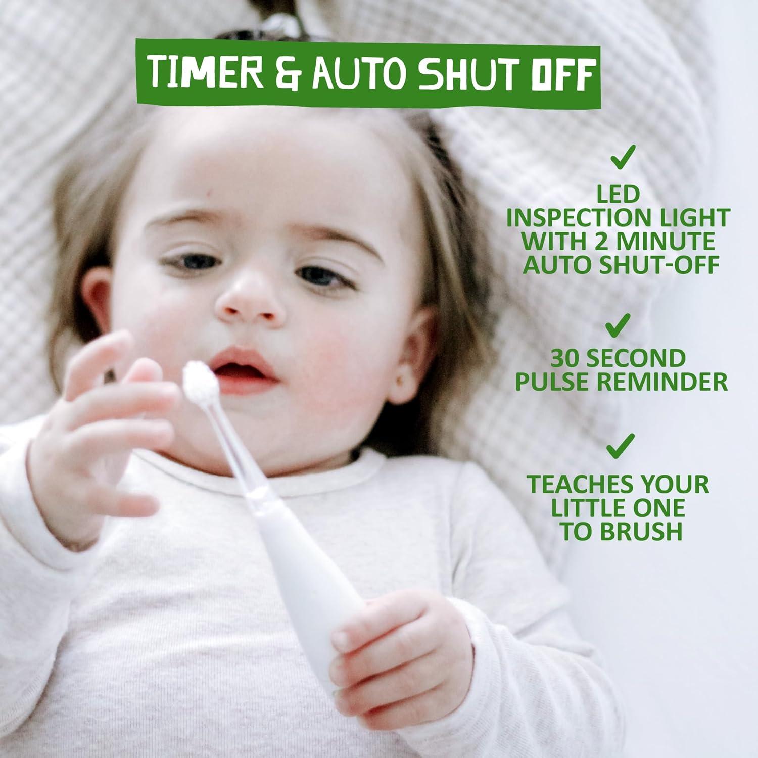 Cepillo de Dientes Eléctrico Jack N' Jill Tickle para Niños - 2 Cabezas