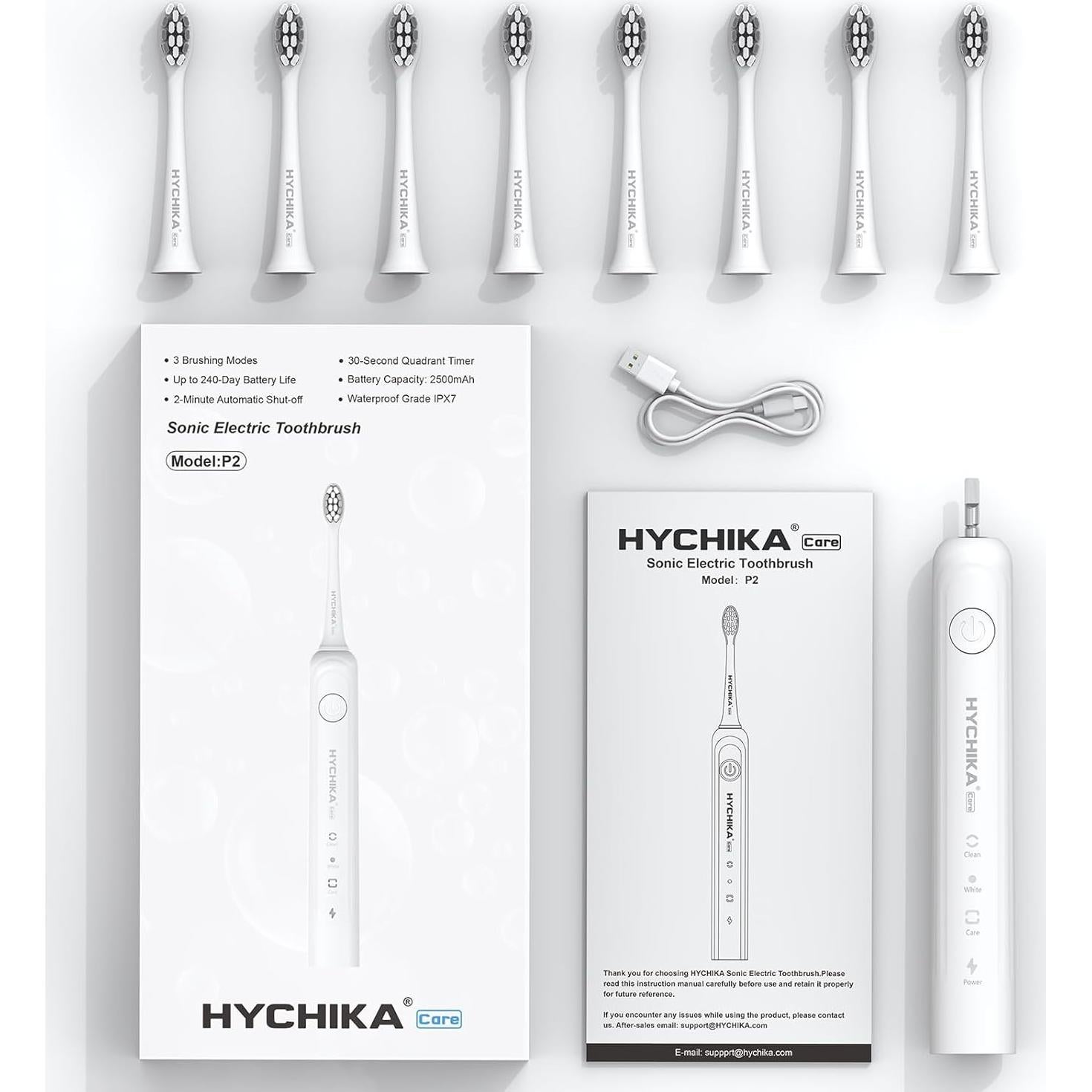 Cepillo de dientes eléctrico HYCHIKA P2 recargable 240 días 2500mAh