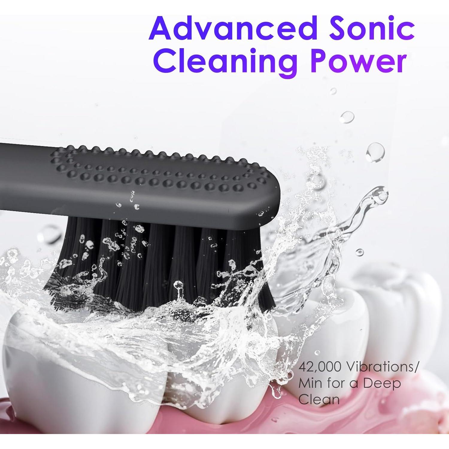 Cepillo de Dientes Eléctrico Upplang S1 Portátil Gris Pizarra