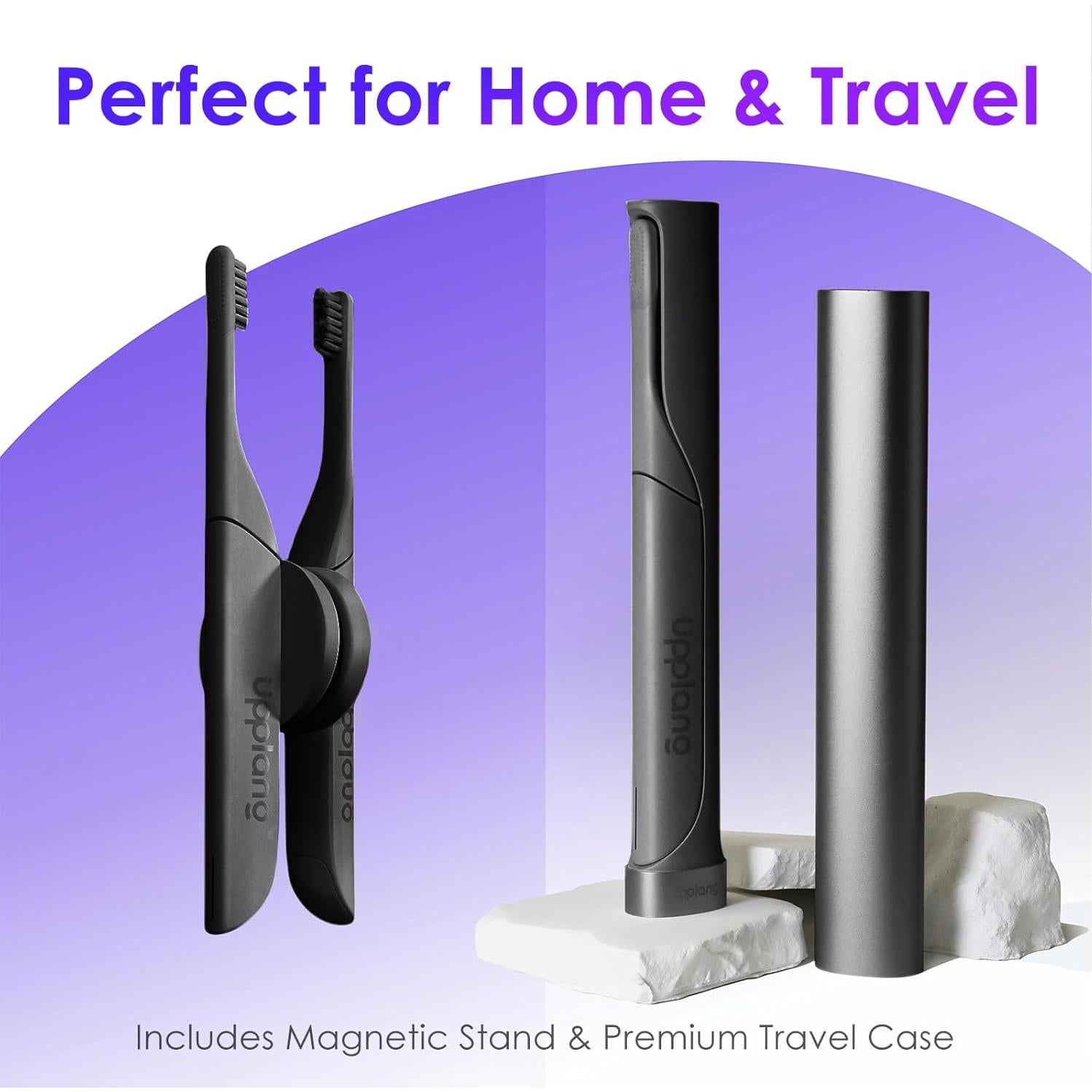 Cepillo de Dientes Eléctrico Upplang S1 Portátil Gris Pizarra