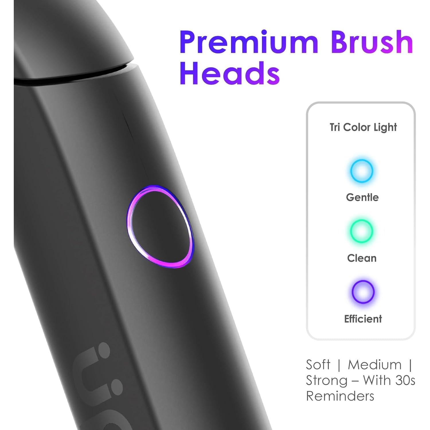 Cepillo de Dientes Eléctrico Upplang S1 Portátil Gris Pizarra