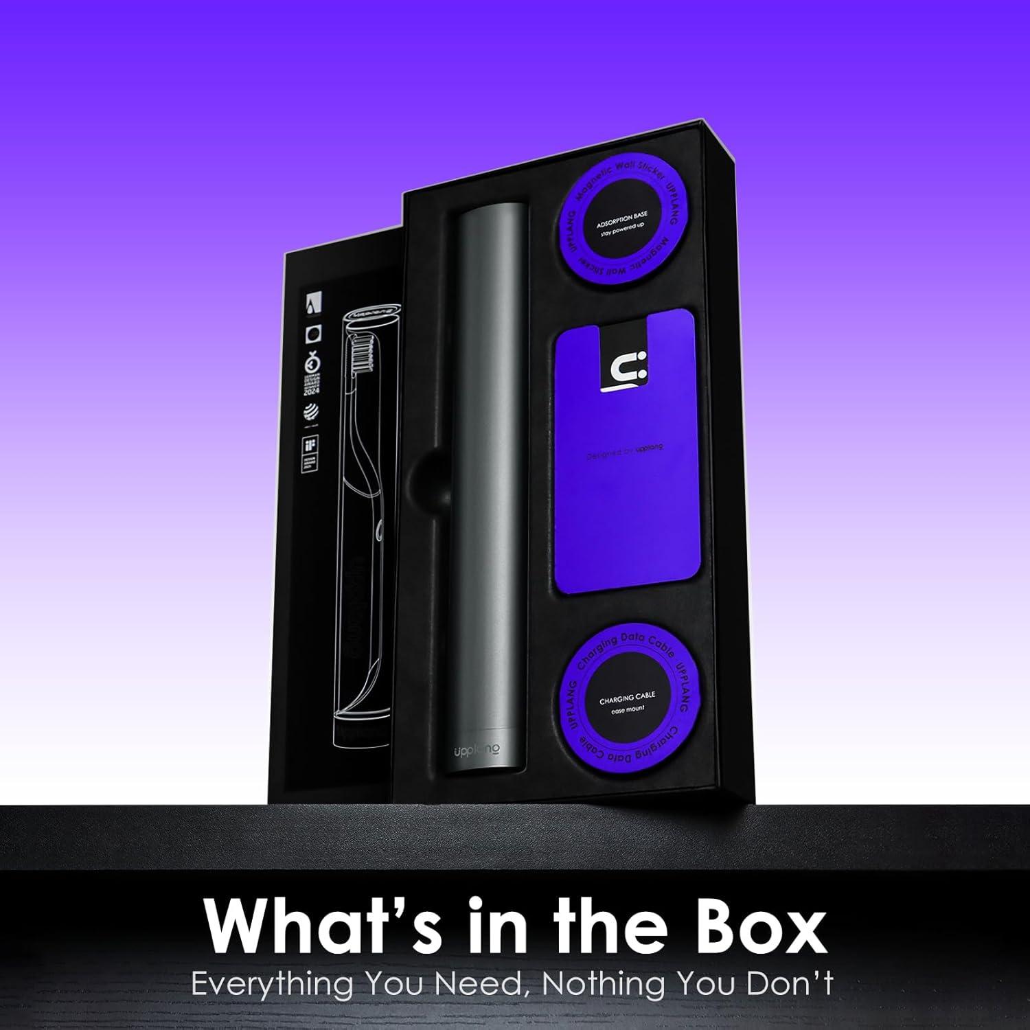 Cepillo de Dientes Eléctrico Upplang S1 Portátil Gris Pizarra