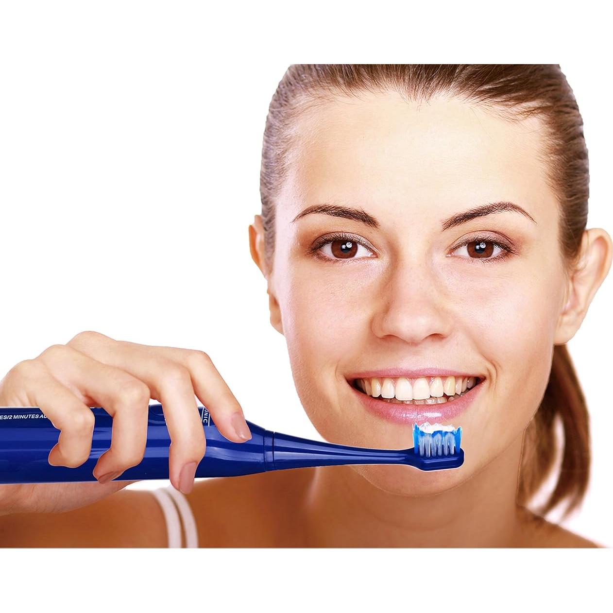 Cepillo de dientes sónico recargable Pursonic S430, 12 cabezales