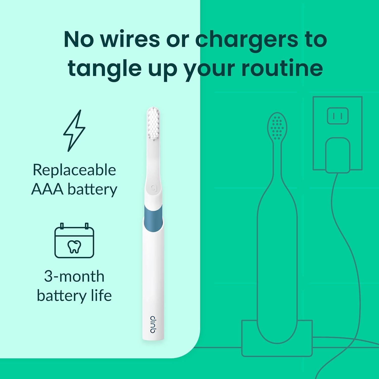 Cepillo de dientes eléctrico Quip Sonic con estuche viaje - Azul