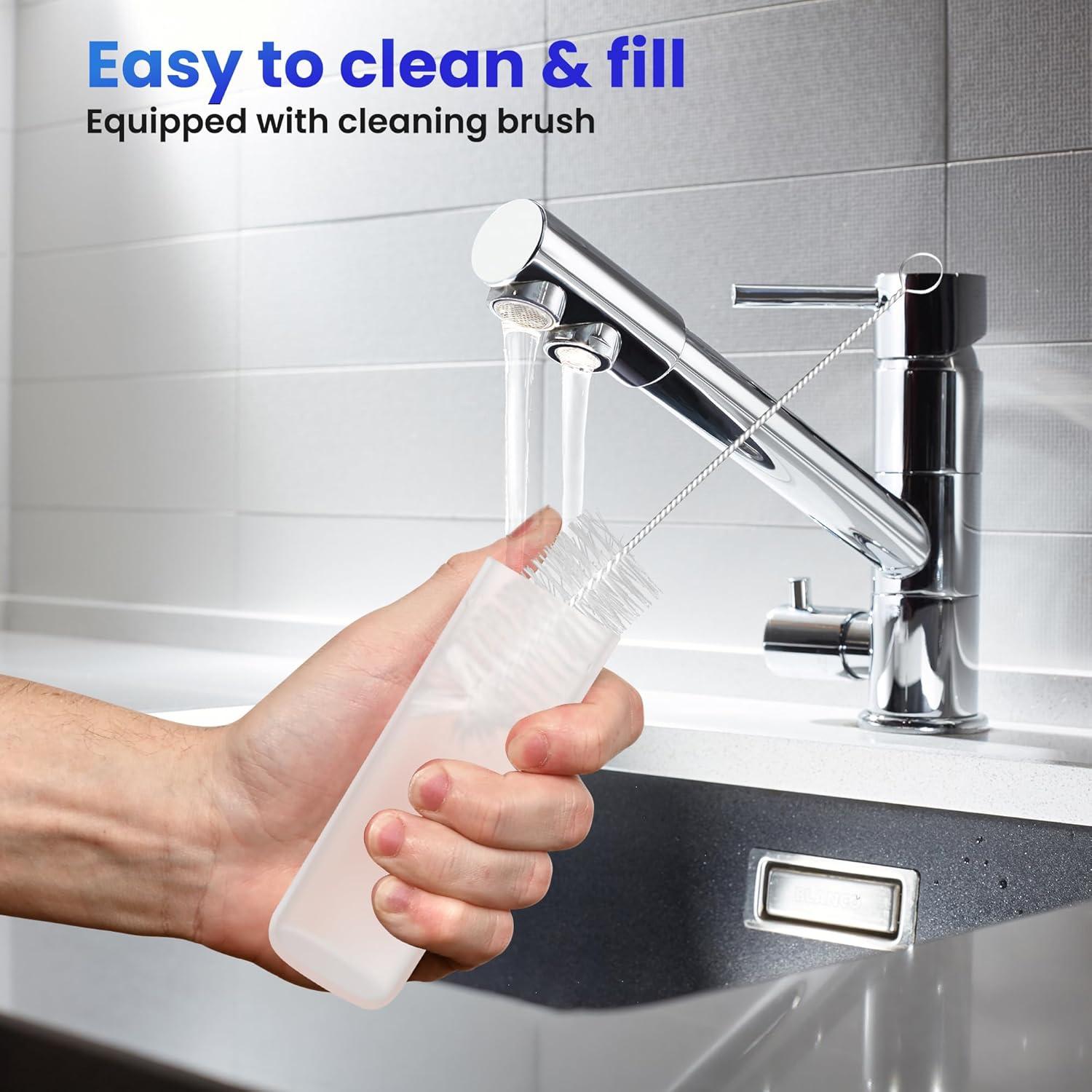 Kit de limpieza dental 2 en 1 UNINGOPI - Hilo dental y cepillo eléctrico portátil (Negro)