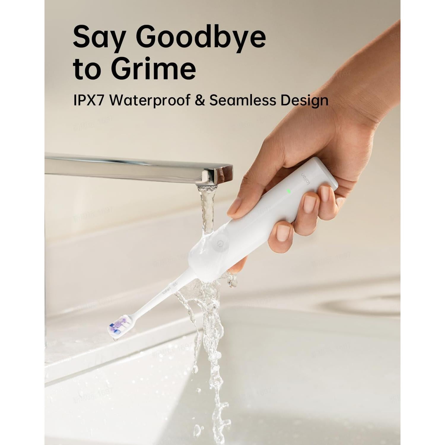 Cepillo de Dientes Eléctrico Laifen Wave, 66,000 Vibraciones, 3 Cabezas