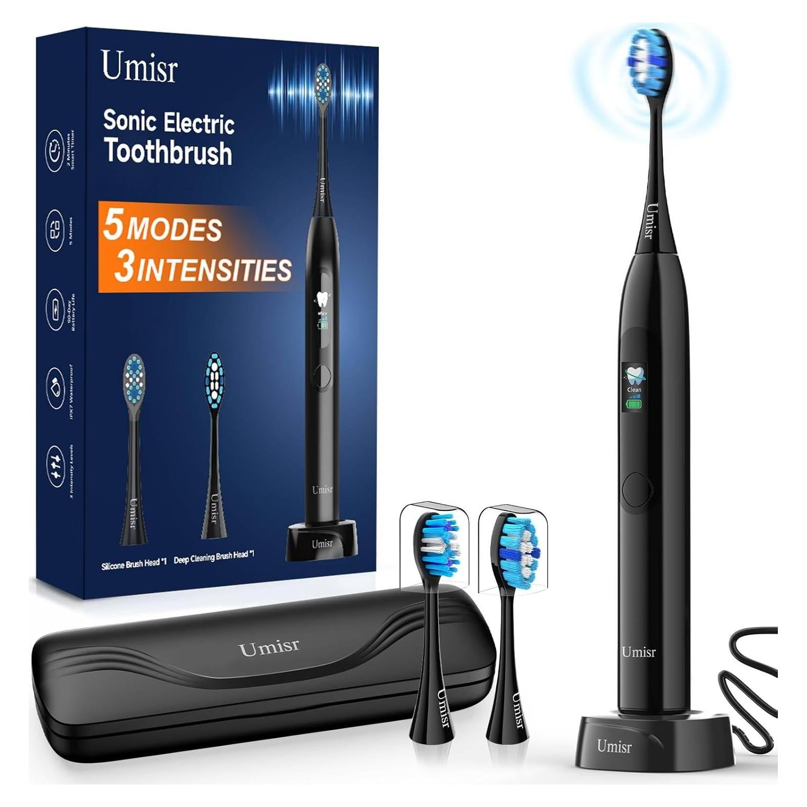 Cepillo de dientes eléctrico Umisr D92 con 5 modos y 90 días de batería