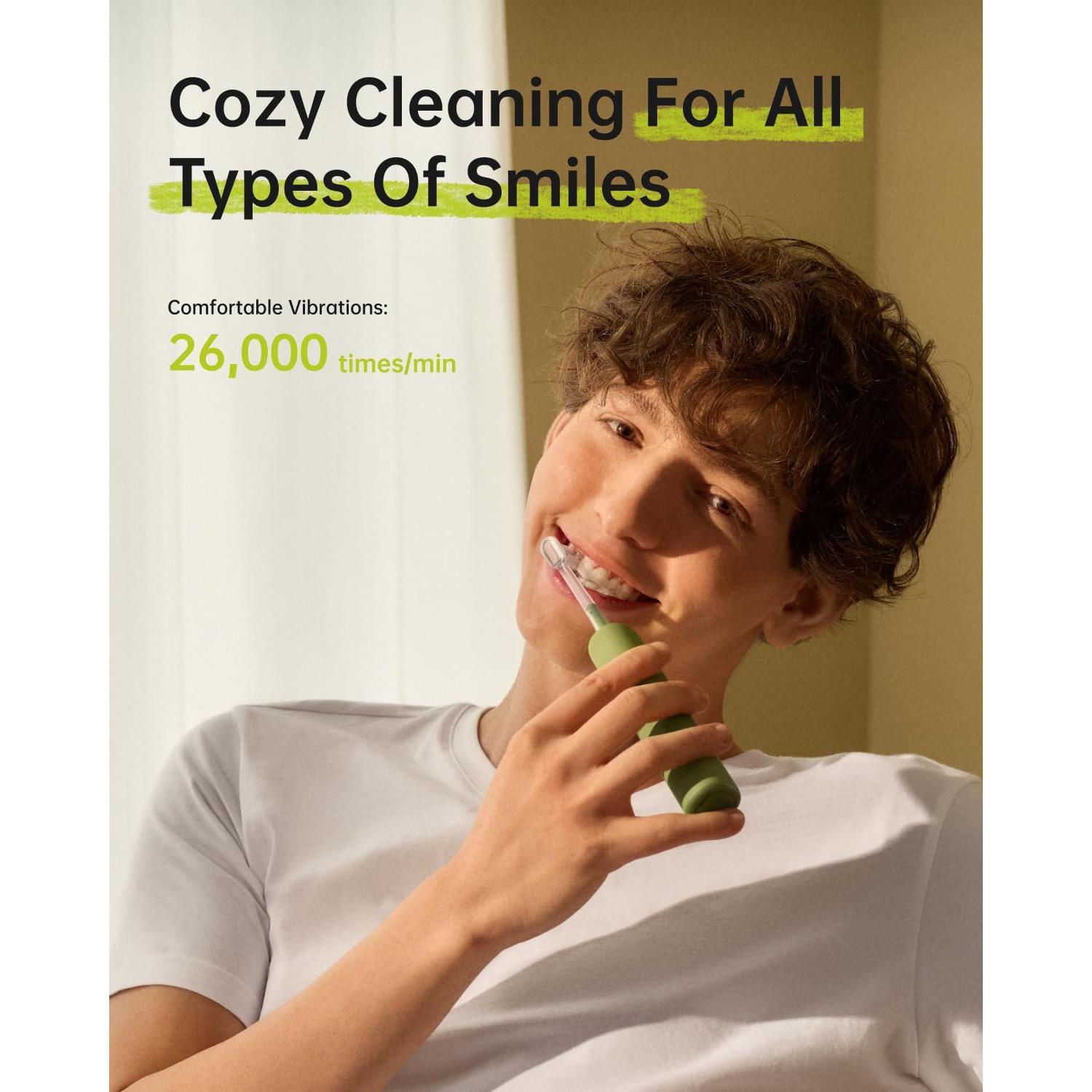 Cepillo de Dientes Eléctrico Laifen Wave SE Verde, 2 Cabezas