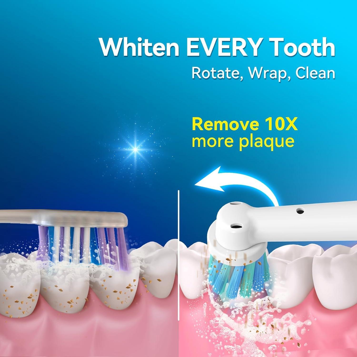 Cepillo de Dientes Eléctrico SEAGO SG-2603 con 8 Cabezas