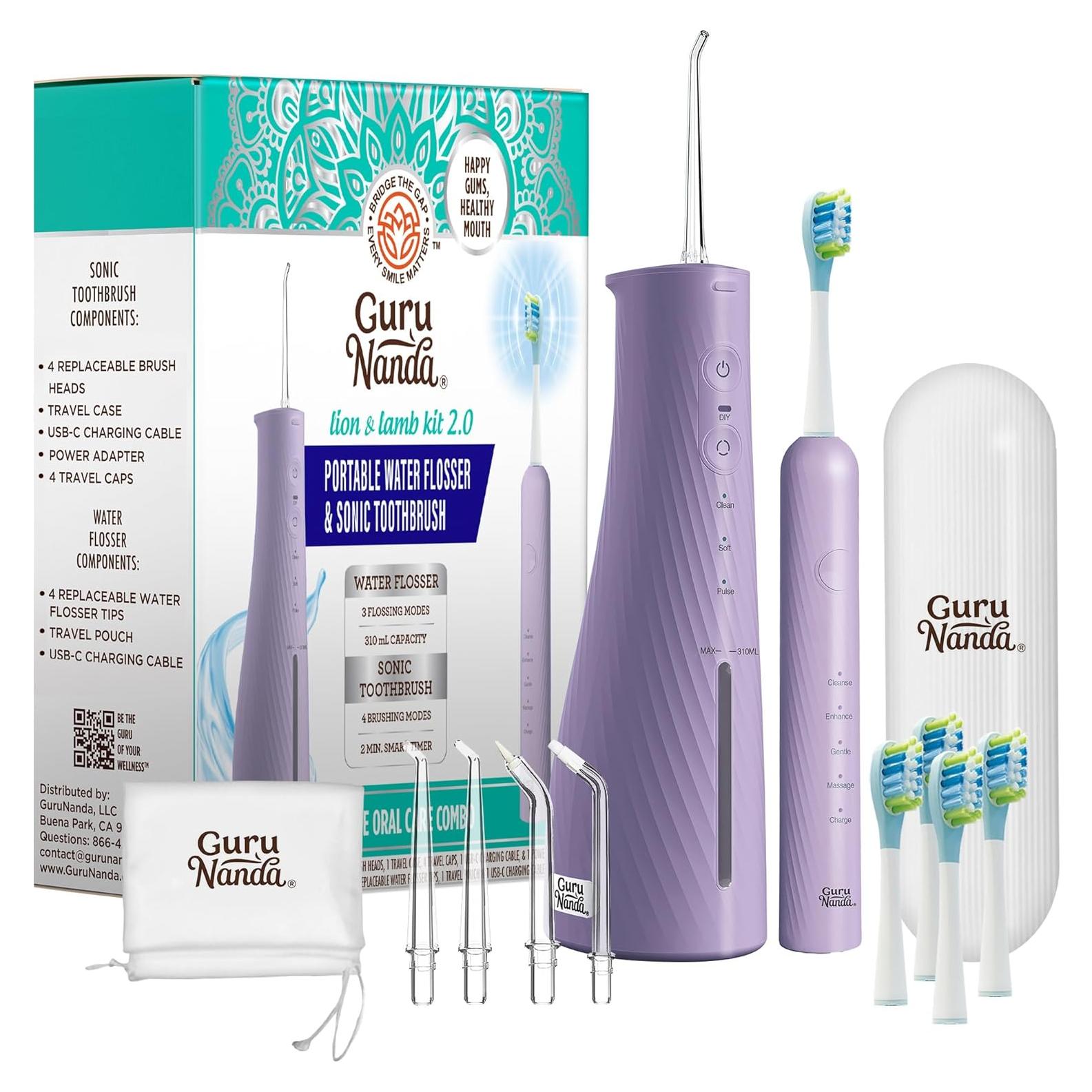 Kit de Cuidado Oral GuruNanda León y Cordero 2.0 - Cepillo Eléctrico y Irrigador