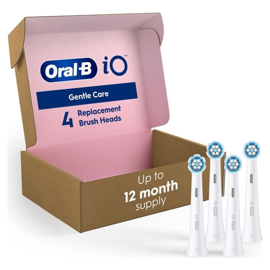 Cabezas de cepillo Oral-B iO Gentle Care, 4 unidades, blanco