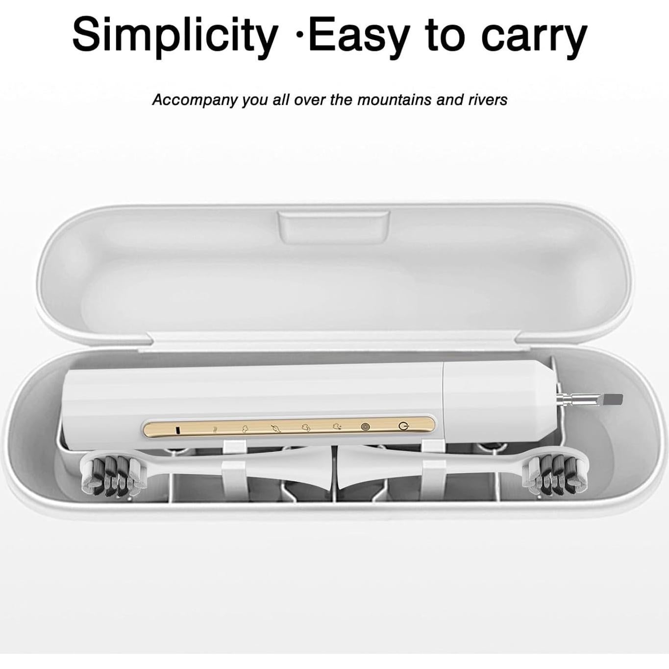 Cepillo de Dientes Eléctrico Sonic Fairir con 10 Cabezas, IPX8