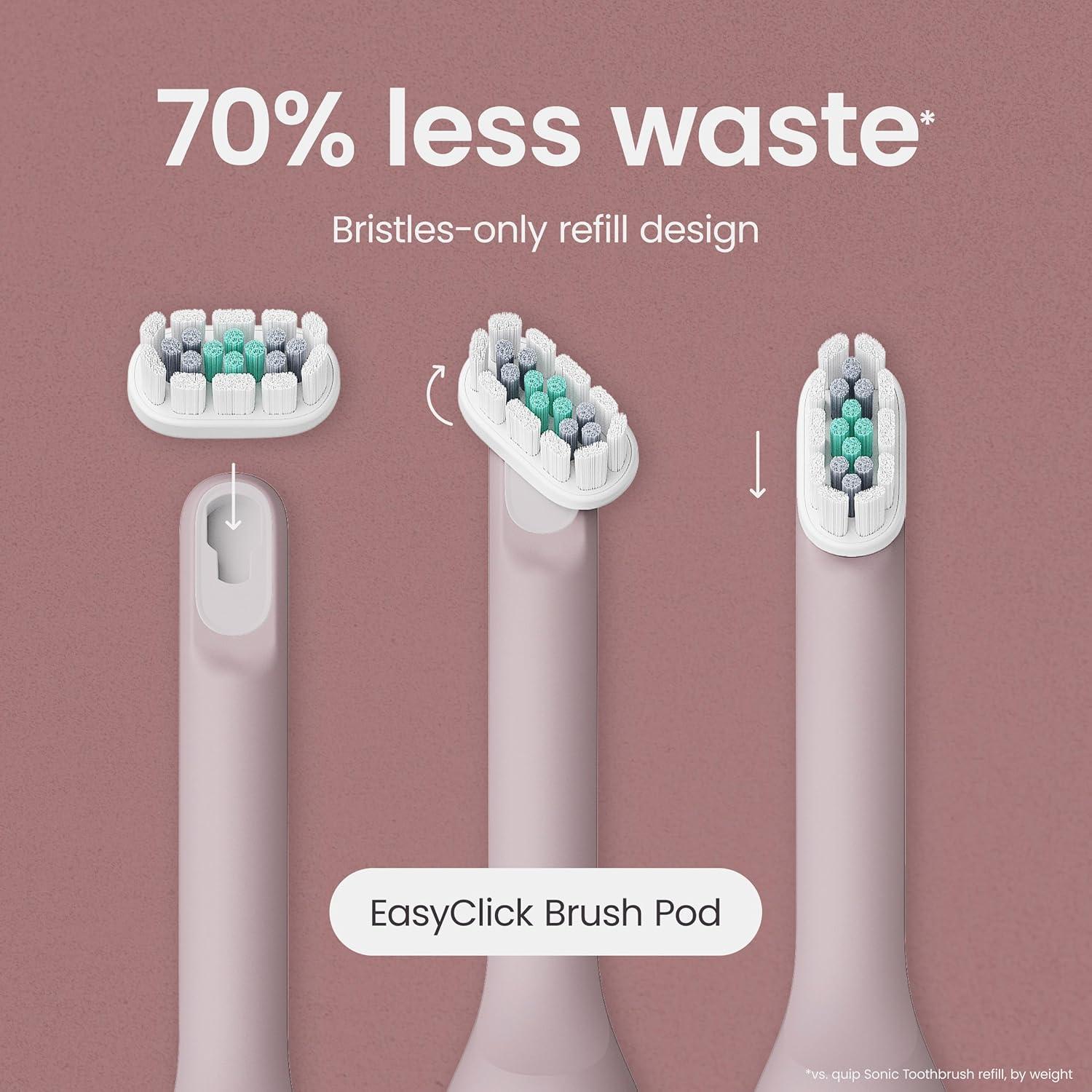 Cepillo de Dientes Eléctrico Quip Ultra - Temporizador, Cerdas Suaves, 30 Días Batería