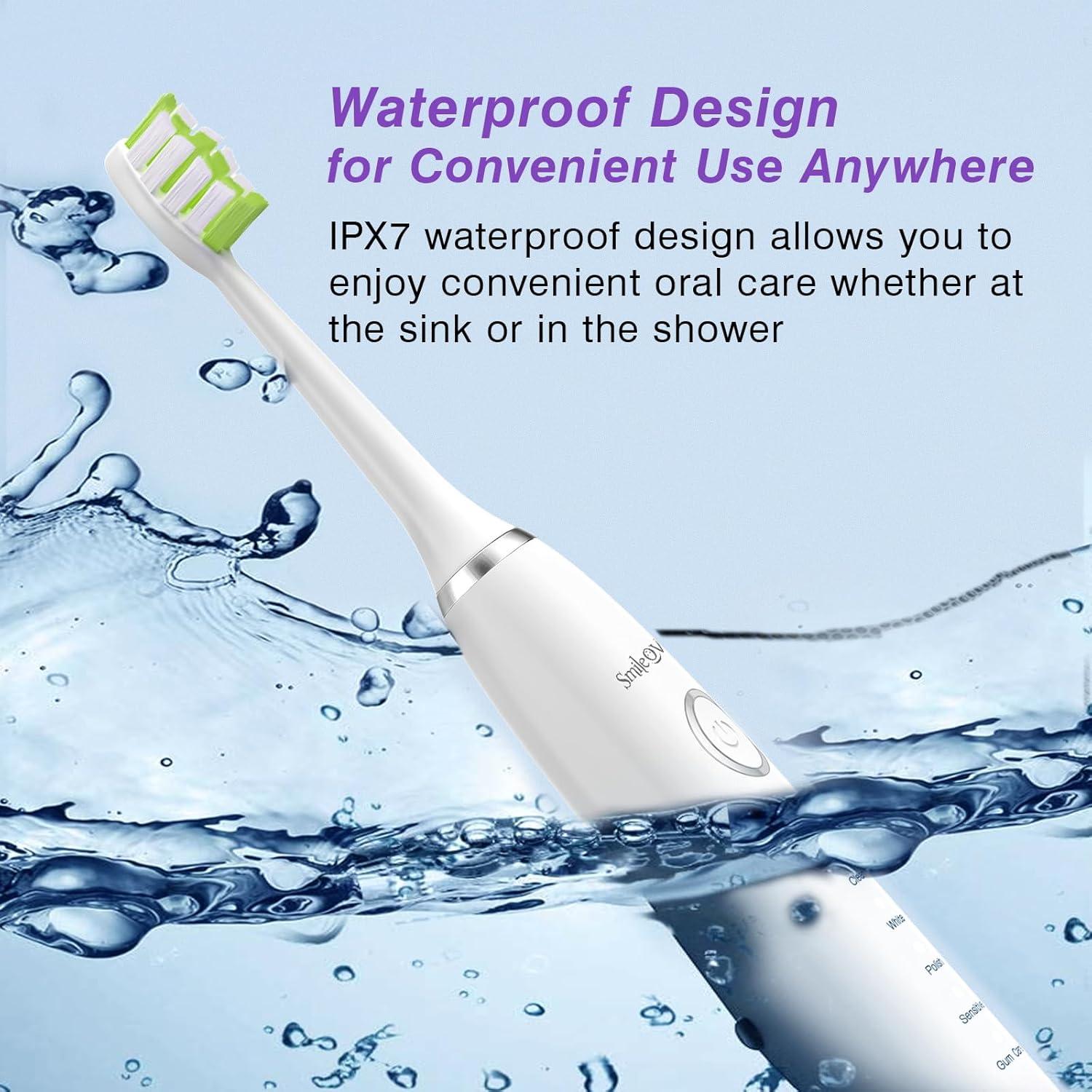 Cepillo de Dientes Eléctrico Sonic Smile-O-Villa con 4 Cabezas