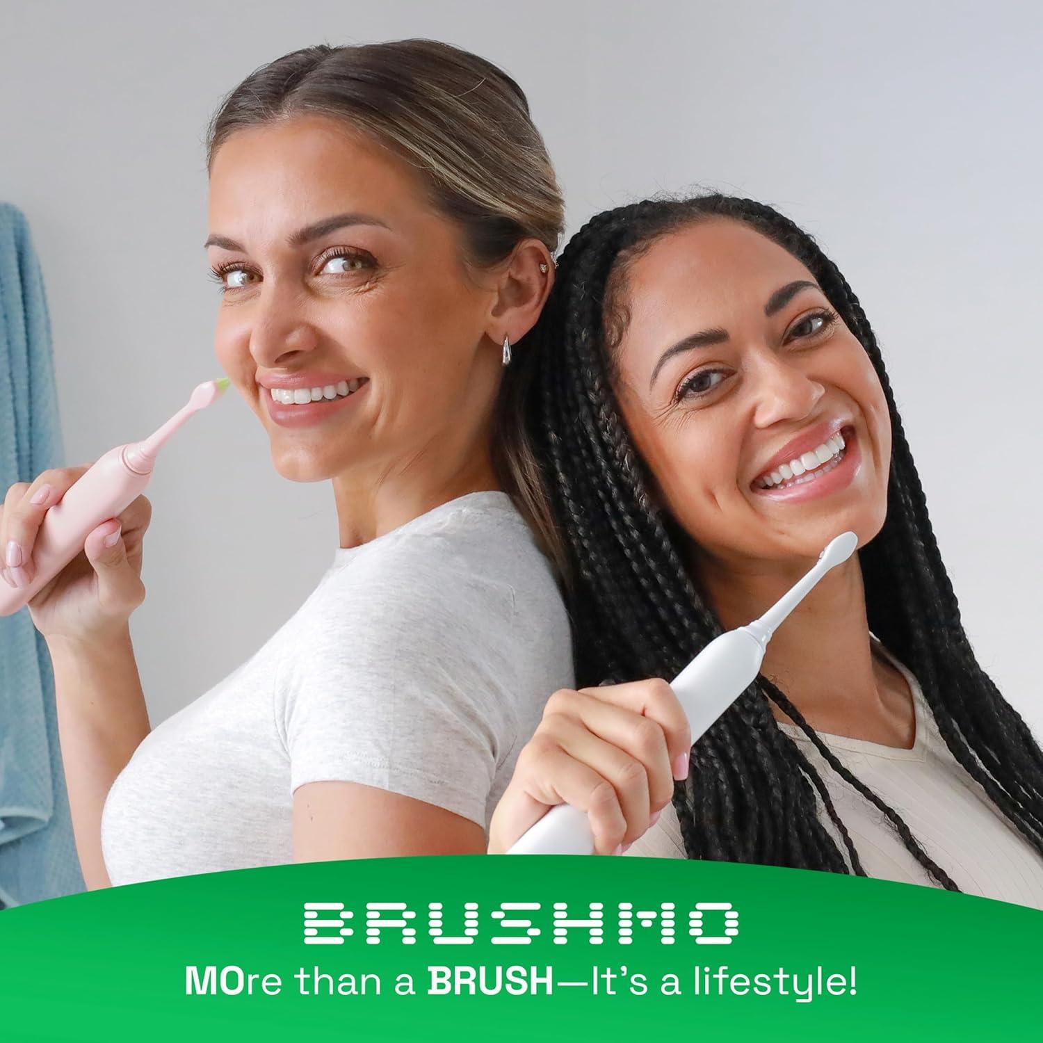 Cepillo de Dientes Eléctrico Brushmo BM01 Blanco con 4 Cabezas