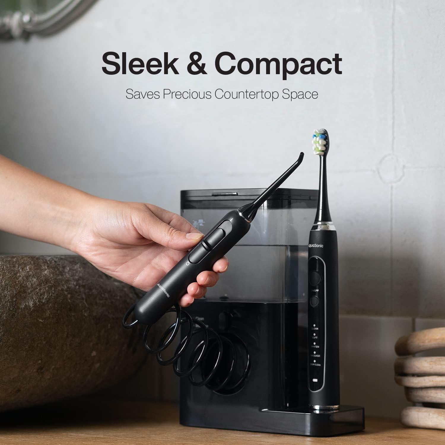 Centro Dental AquaSonic Pro - Cepillo Eléctrico y Flossador