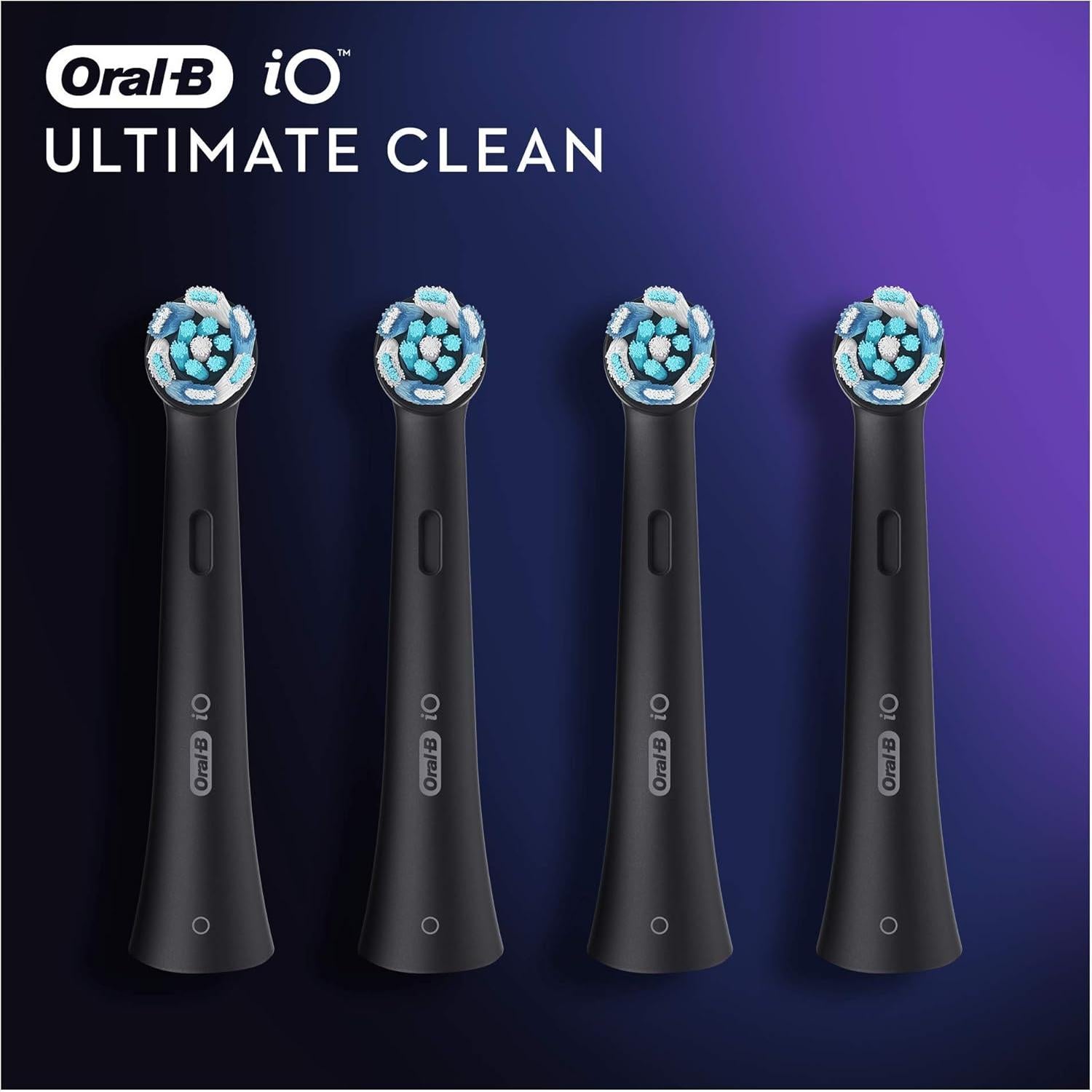 Cabezal de cepillo Oral-B iO Ultimate Clean, 4 unidades, negro