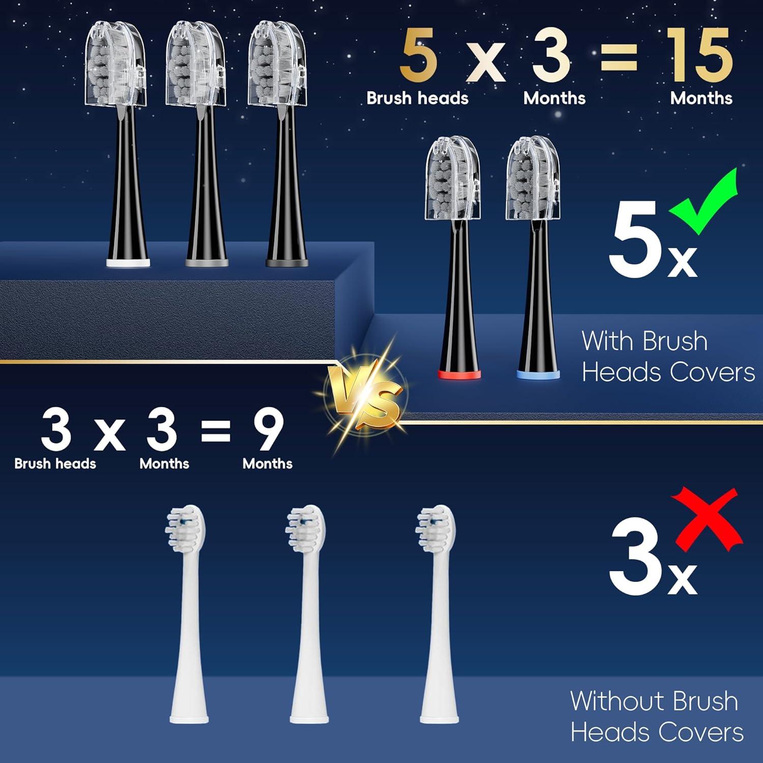 Cepillo de dientes eléctrico OILSAO con irrigador 2 en 1