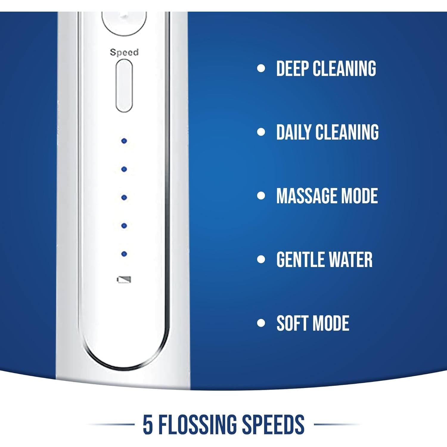 Cepillo de dientes eléctrico 2 en 1 Synergy Brands - Hilo dental y 40k vibraciones