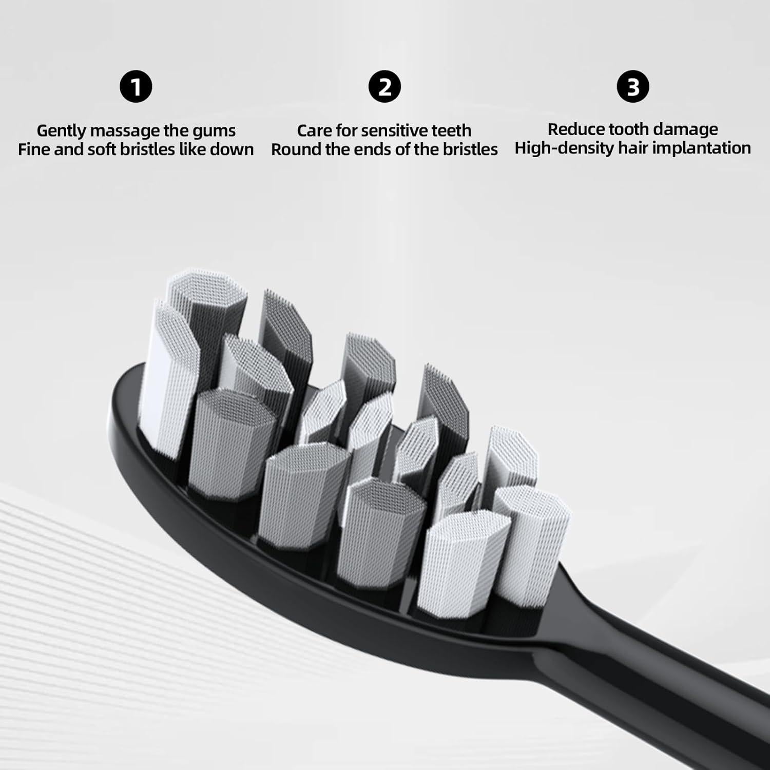 Cepillo de dientes eléctrico Seapeoa S2 con 10 cabezales, IPX8