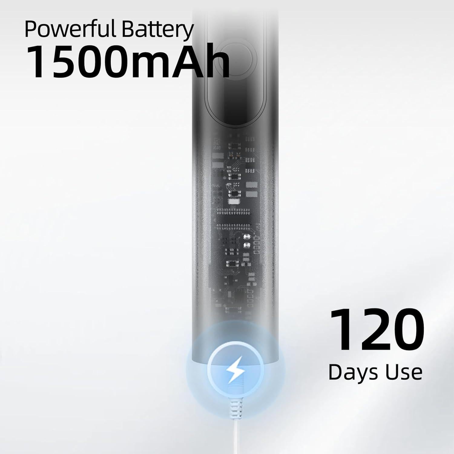Cepillo de dientes eléctrico Seapeoa S2 con 10 cabezales, IPX8