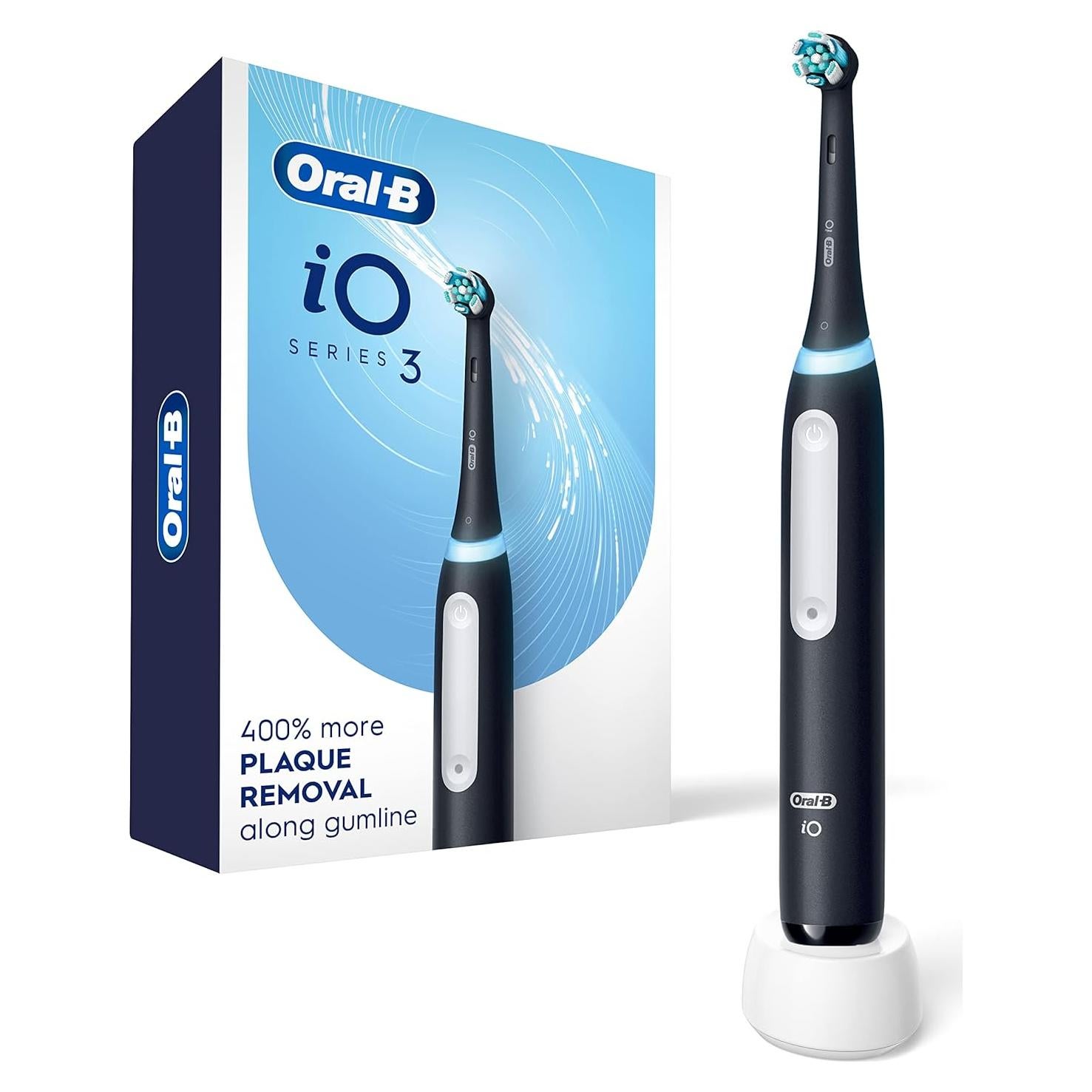 Cepillo de dientes eléctrico Oral-B iO3 negro con cargador