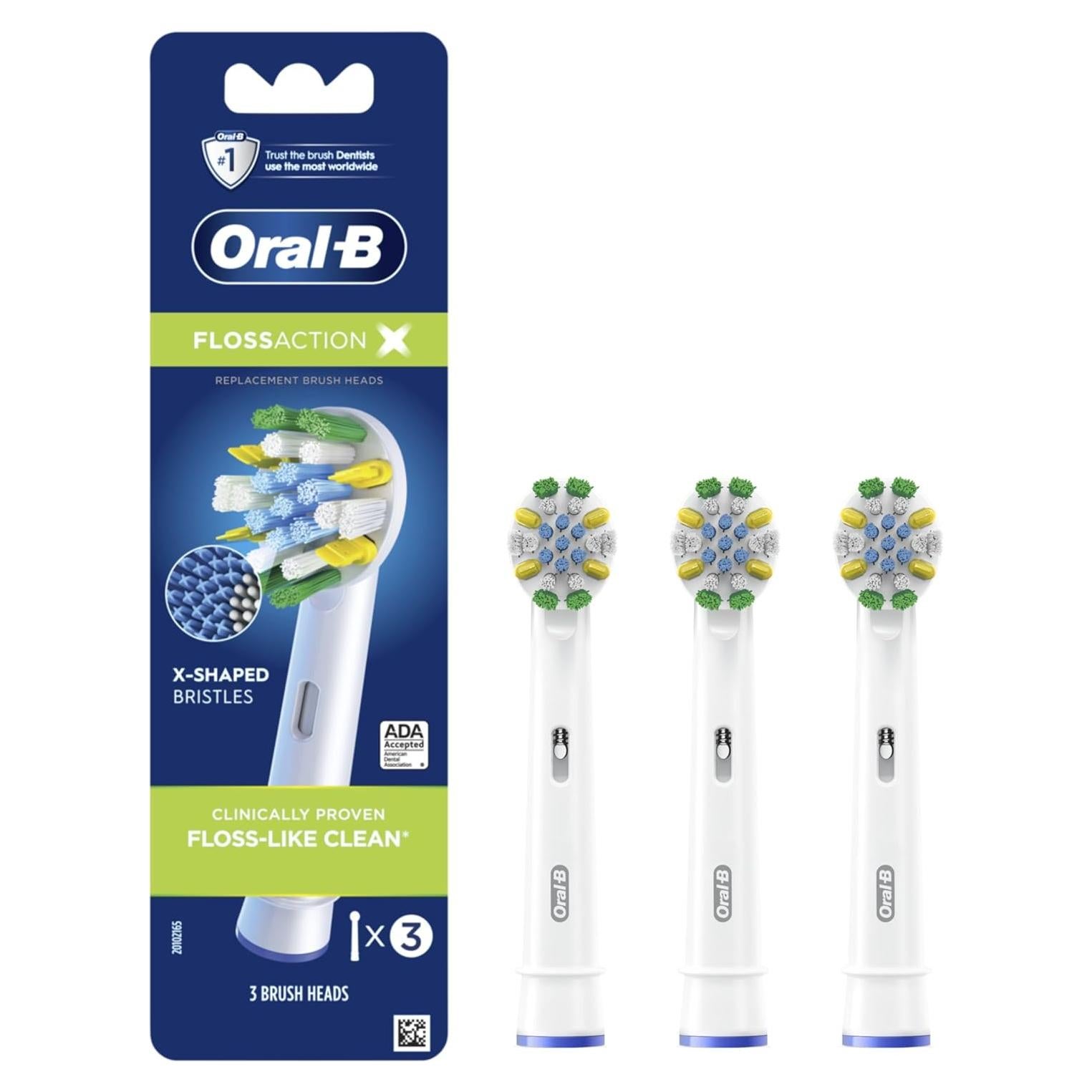Cabezas de cepillo Oral-B FlossAction, 3 unidades, limpieza dental