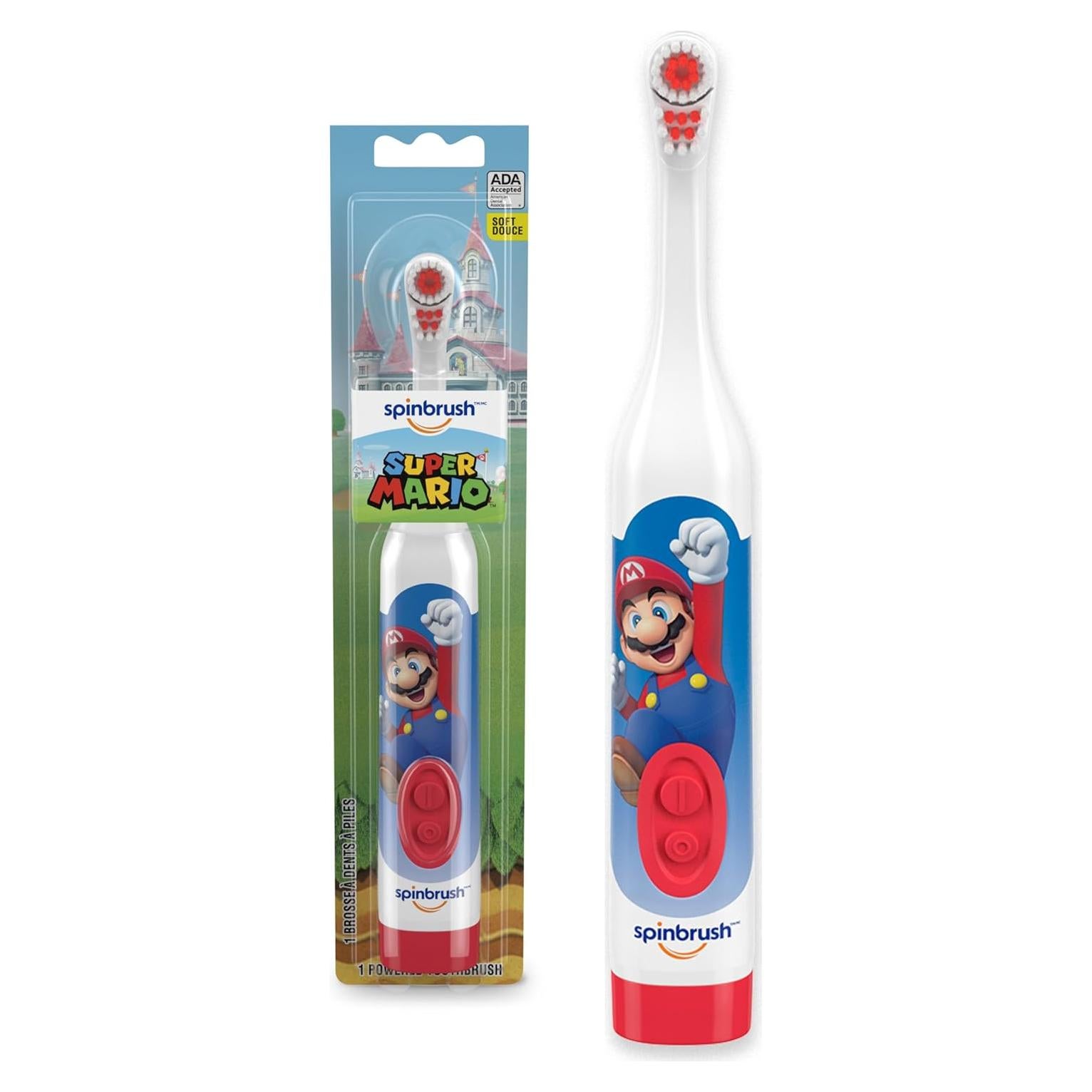 Cepillo de dientes eléctrico Spinbrush Super Mario para niños