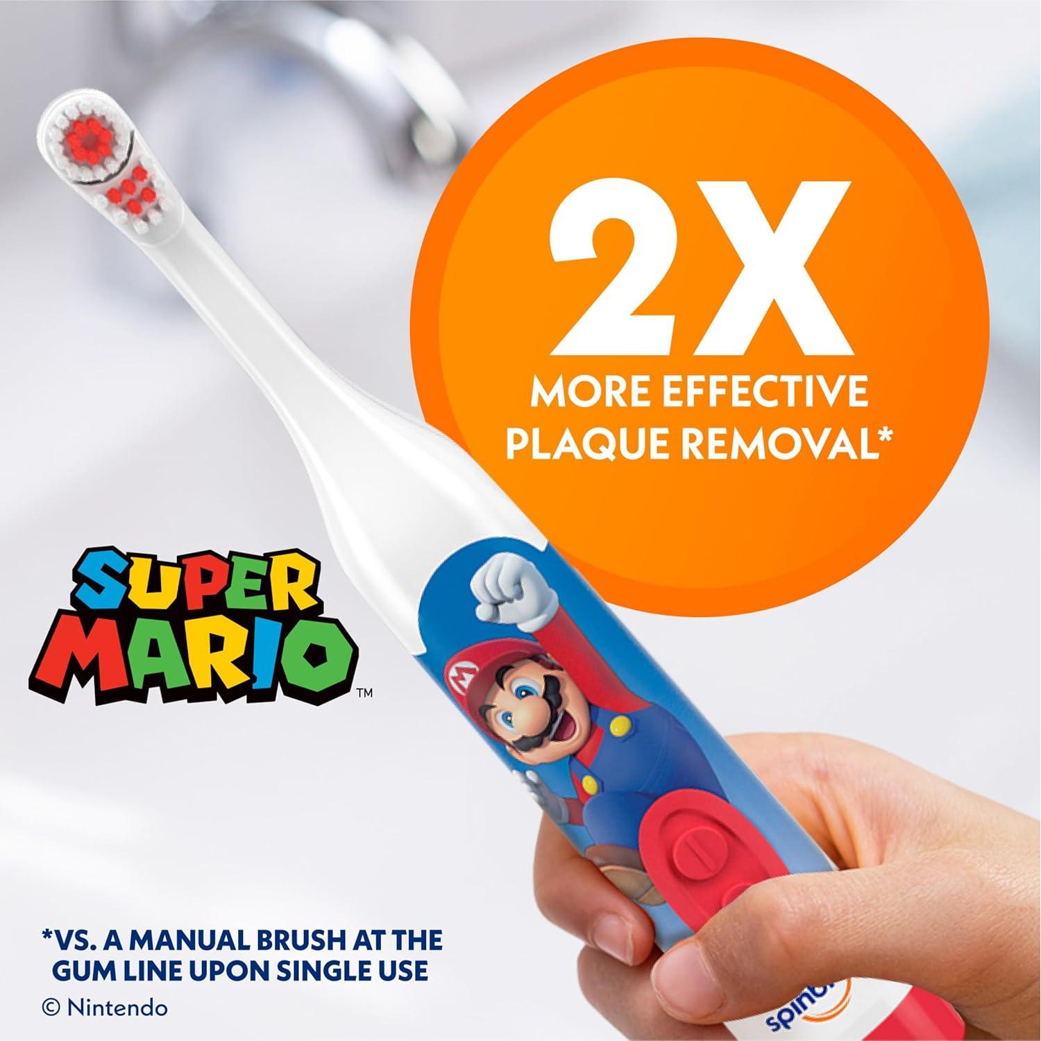 Cepillo de dientes eléctrico Spinbrush Super Mario para niños