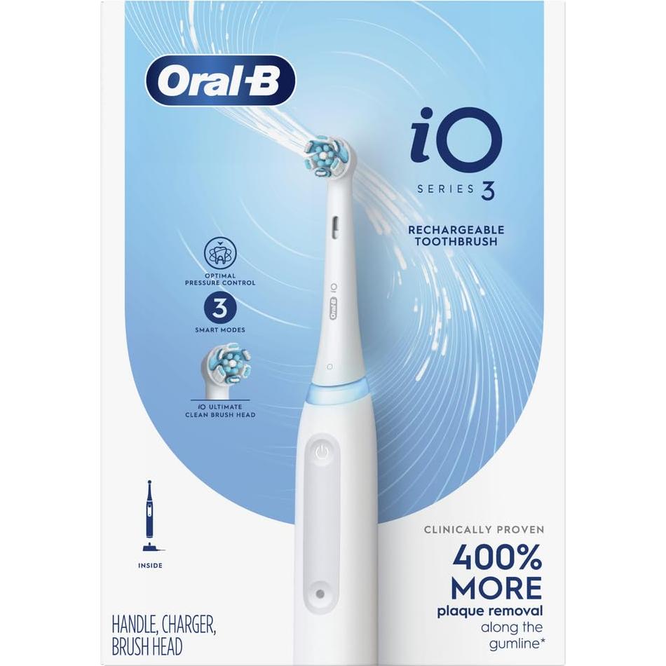 Cepillo de dientes eléctrico Oral-B iO Series 3 recargable blanco