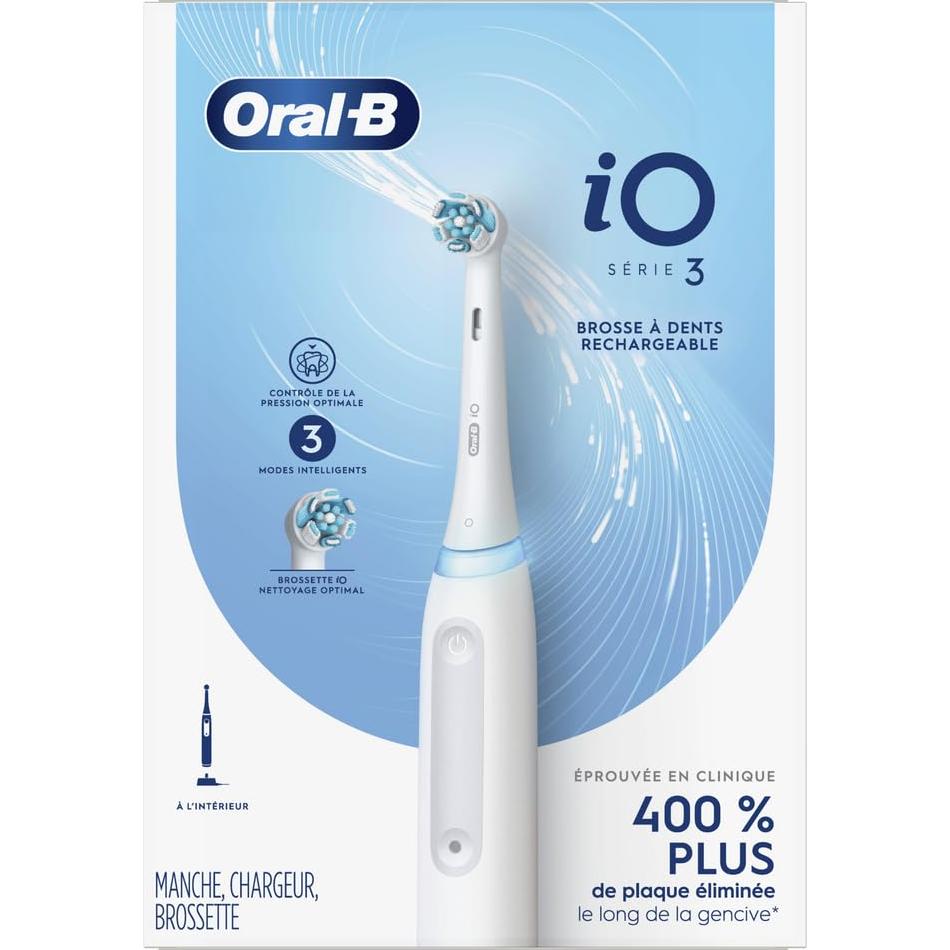 Cepillo de dientes eléctrico Oral-B iO Series 3 recargable blanco