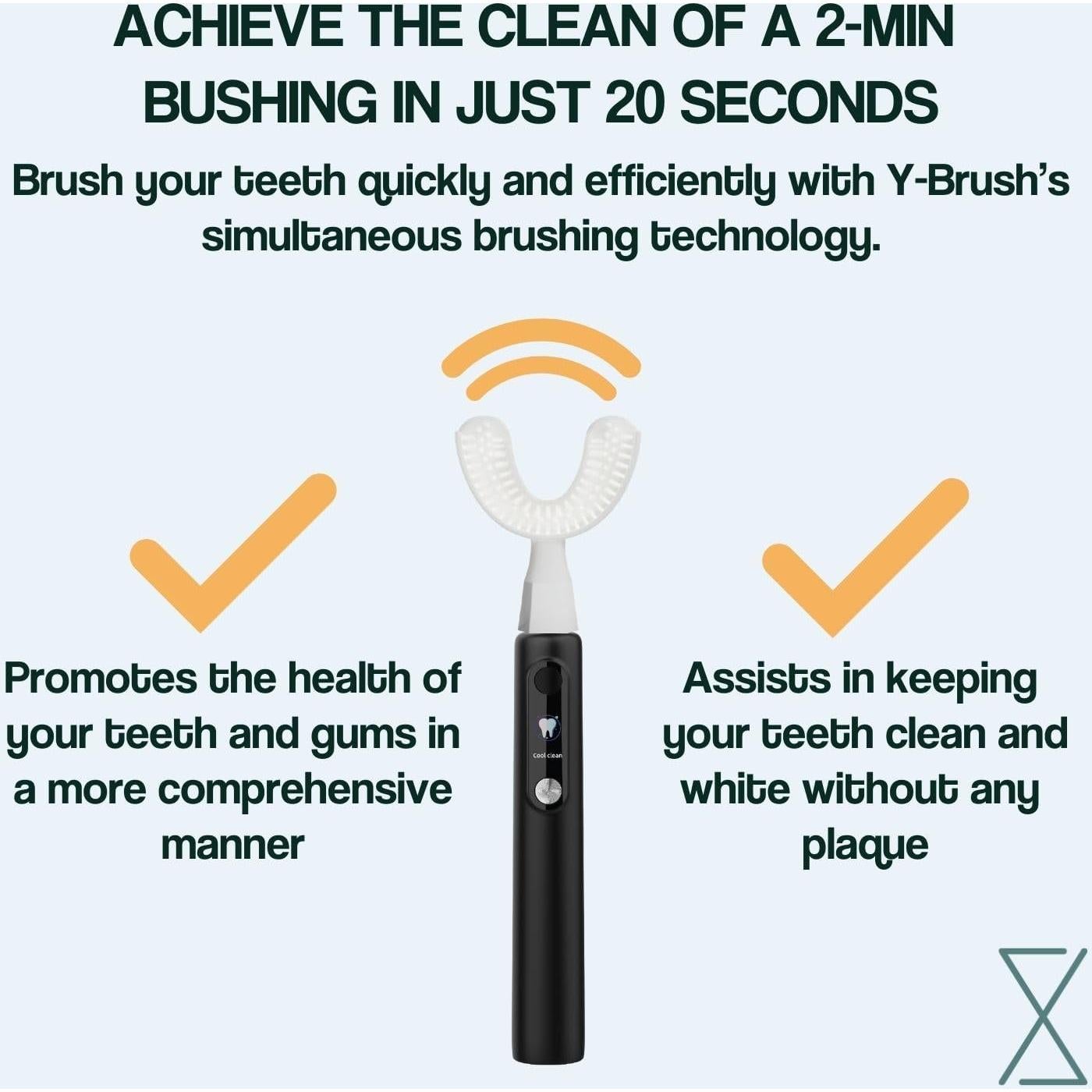 Y-Brush Ultra Premium 2025 - Cepillo de Dientes Sónico 6 Modos