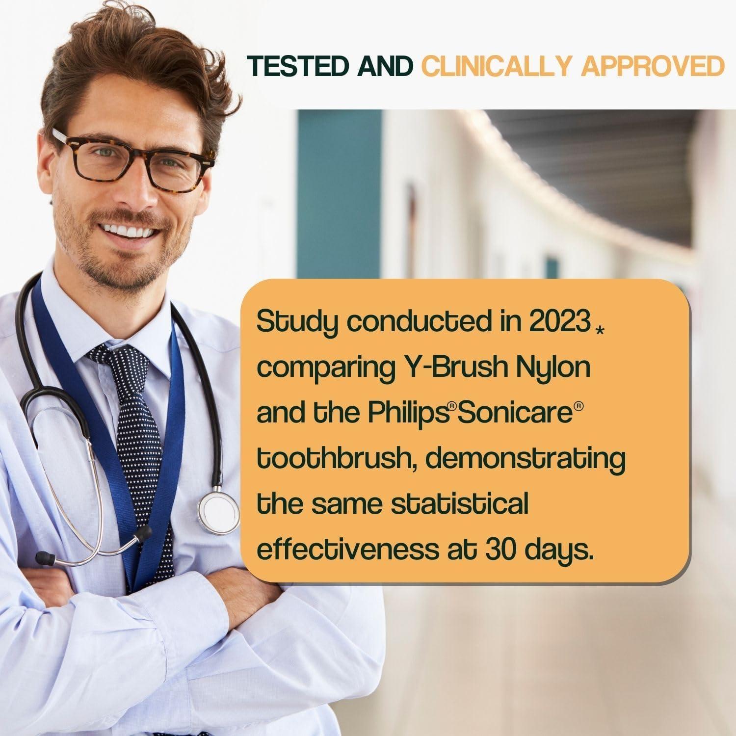 Y-Brush Ultra Premium 2025 - Cepillo de Dientes Sónico 6 Modos