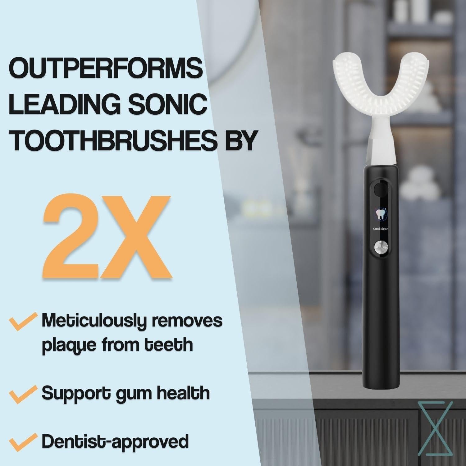 Y-Brush Ultra Premium 2025 - Cepillo de Dientes Sónico 6 Modos