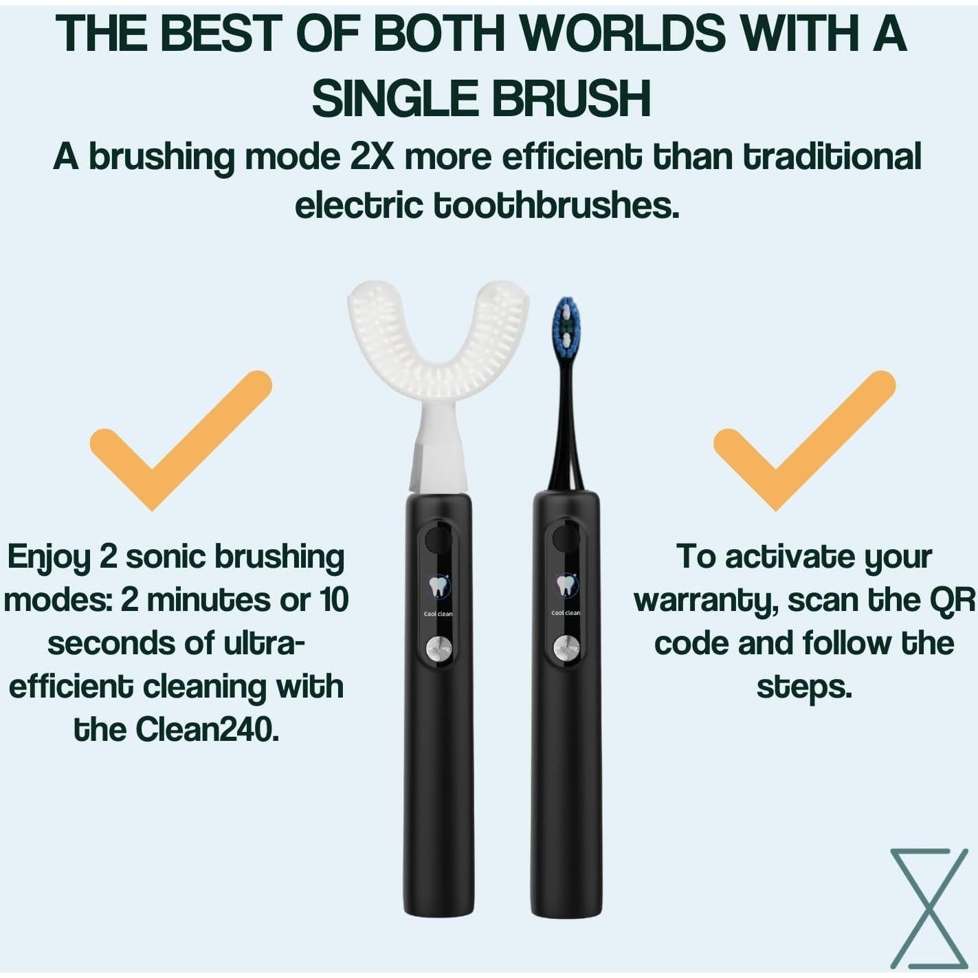Y-Brush Ultra Premium 2025 - Cepillo de Dientes Sónico 6 Modos