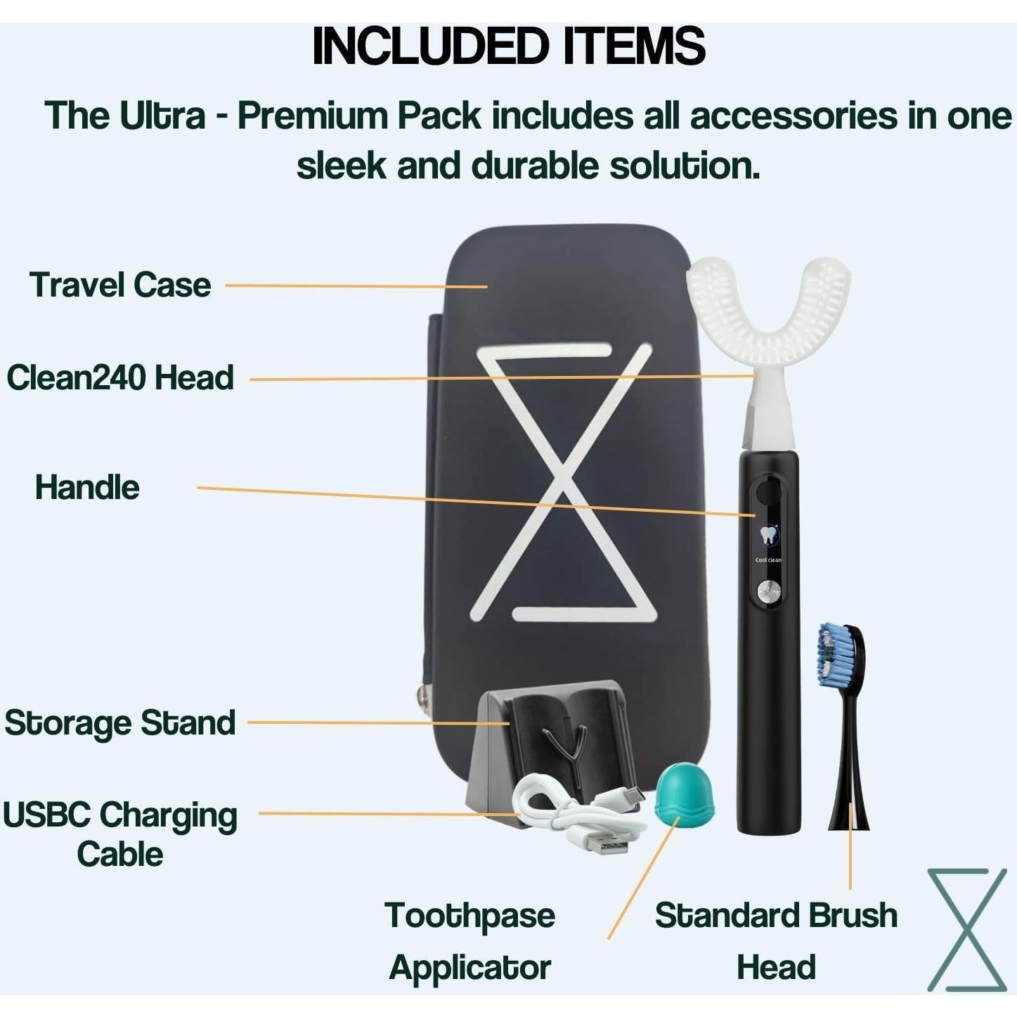 Y-Brush Ultra Premium 2025 - Cepillo de Dientes Sónico 6 Modos