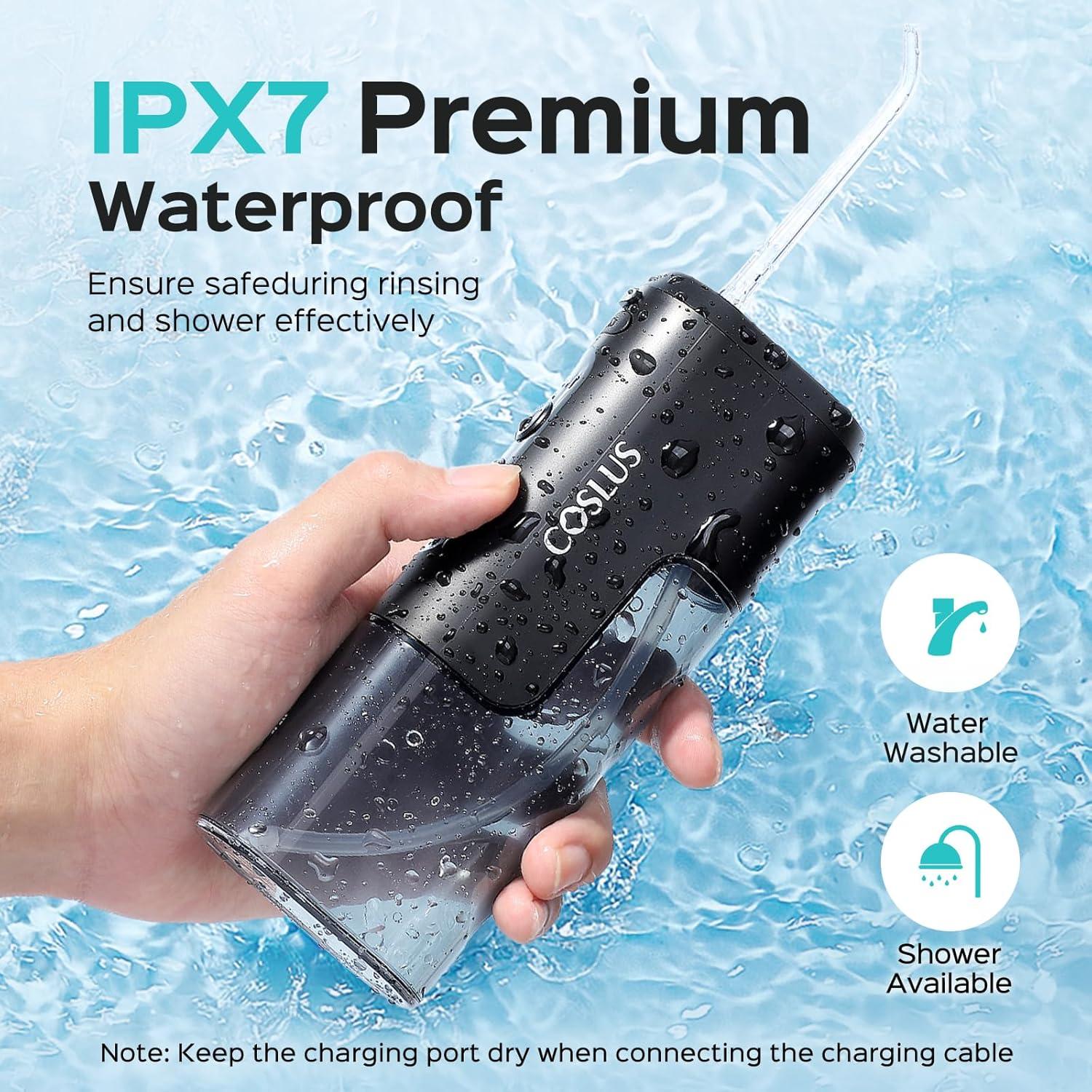 Irrigador Oral Inalámbrico COSLUS T40 Mini Portátil Negro