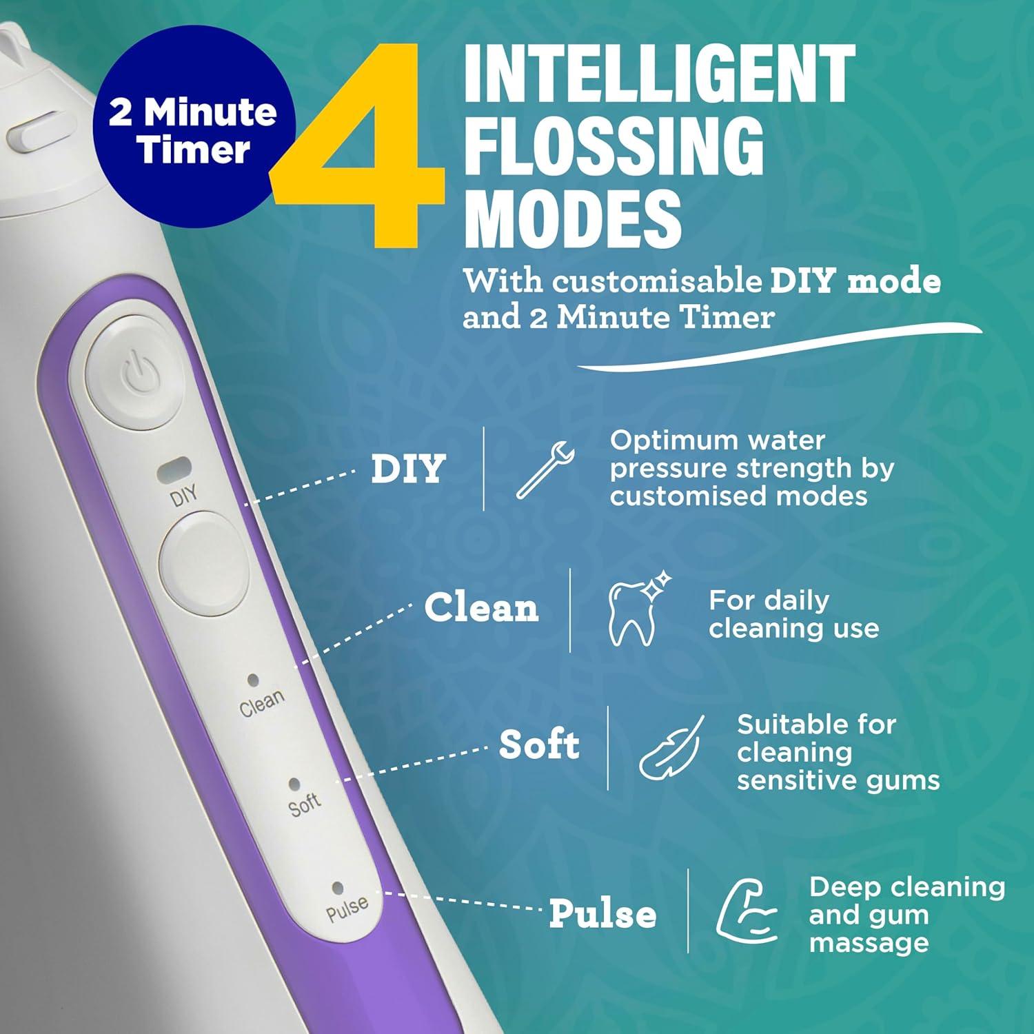 Irrigador Dental GuruNanda 2.0 XL Inalámbrico 380ml 4 Modos