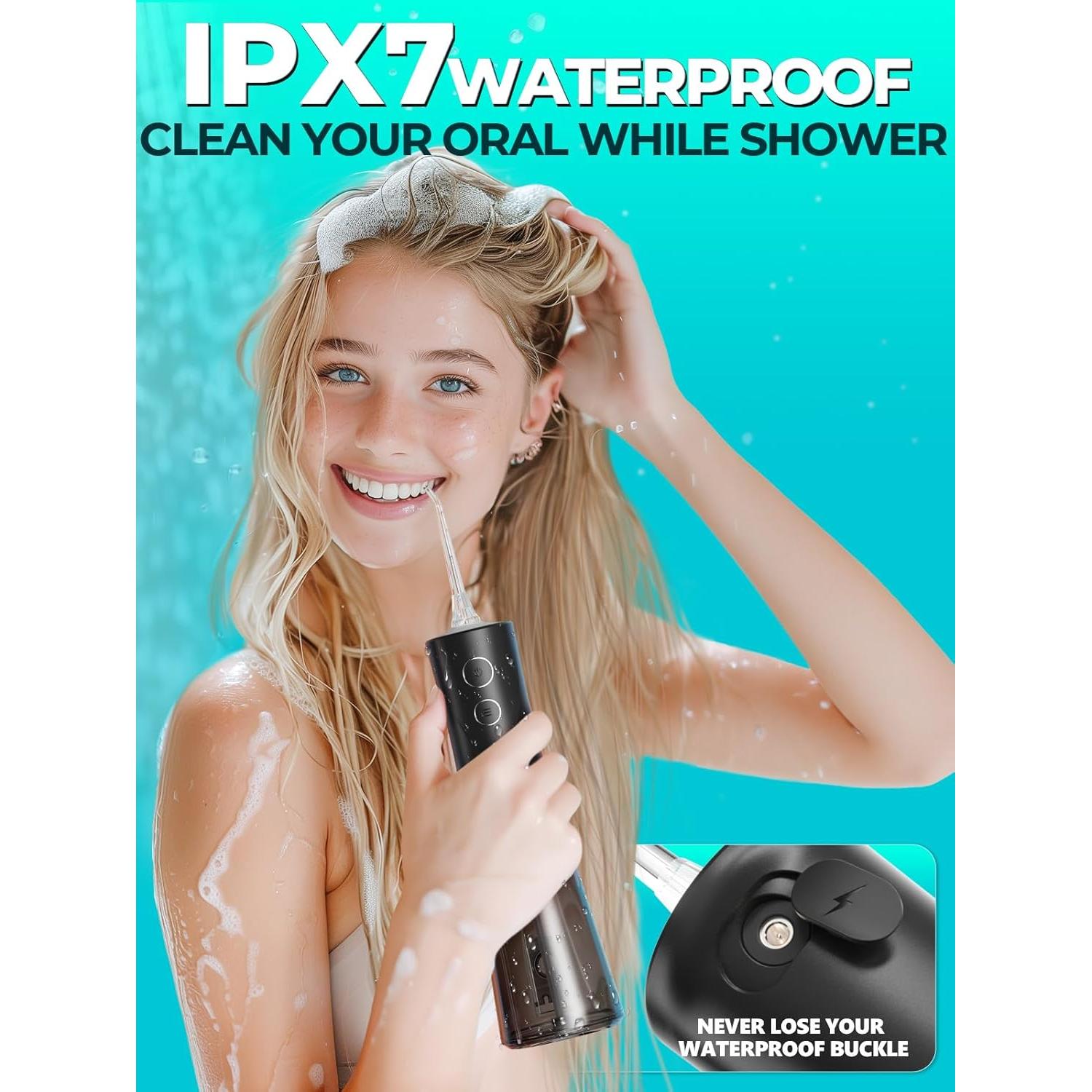 Irrigador Dental Inalámbrico Sonicflosser F5040 300ML 4 Modos