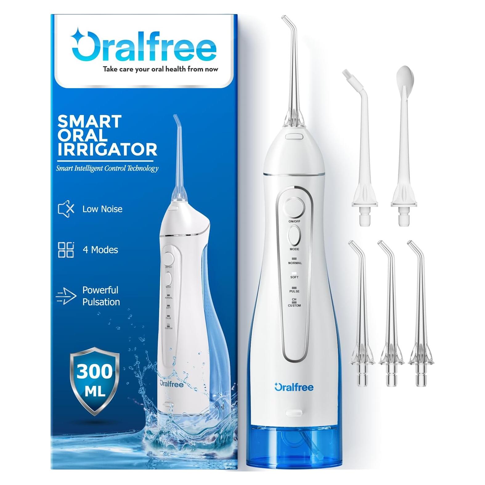 Irrigador Dental Portátil Oralfree F5025 300ML 4 Modos IPX7