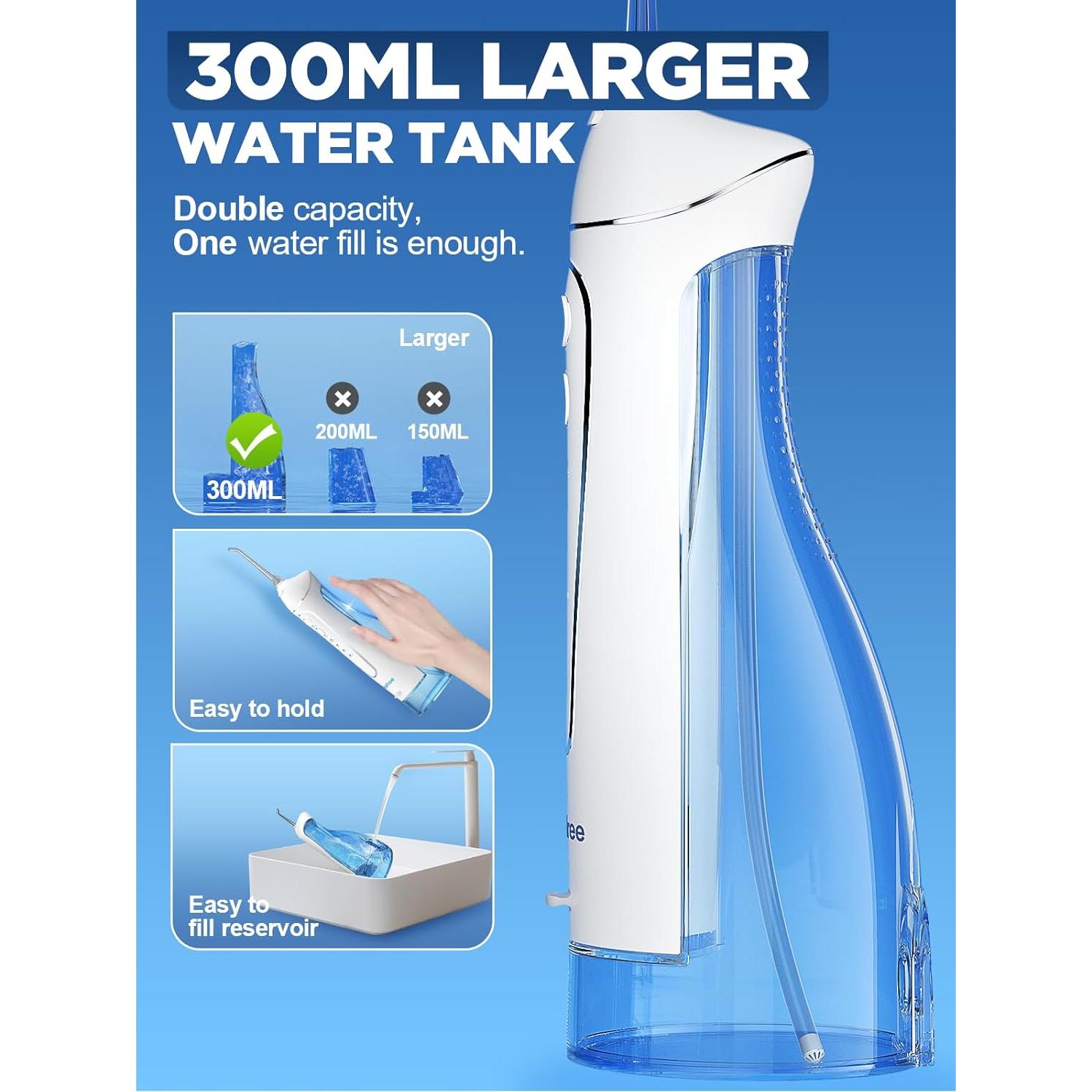 Irrigador Dental Portátil Oralfree F5025 300ML 4 Modos IPX7