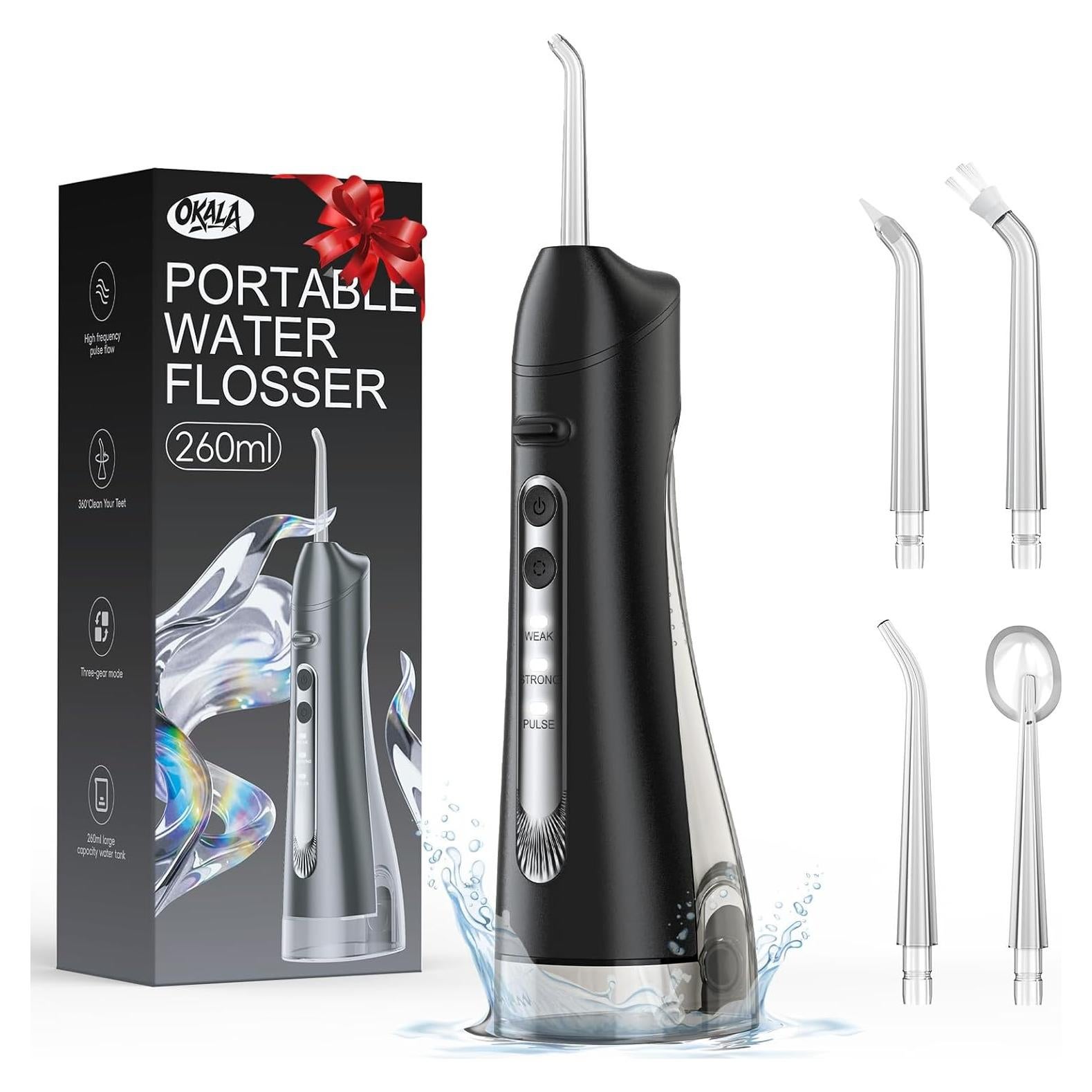 Hilo Dental de Agua Eléctrico OKALA IPX7 260ml 3 Modos